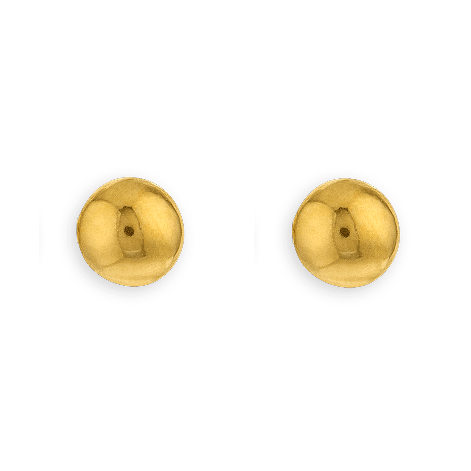 Boucles d'oreilles  OR750 grain d'Or 6mm