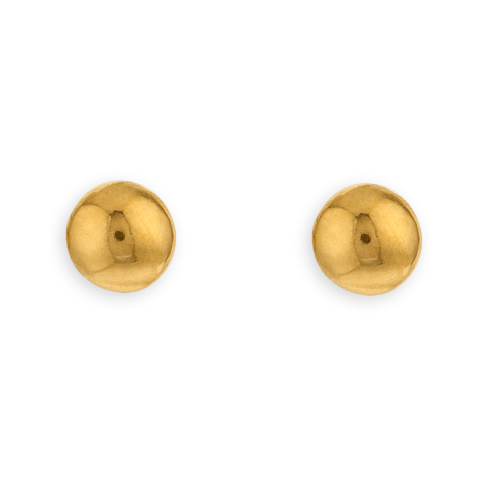 Boucles d'oreilles  OR750 grain d'Or 7mm