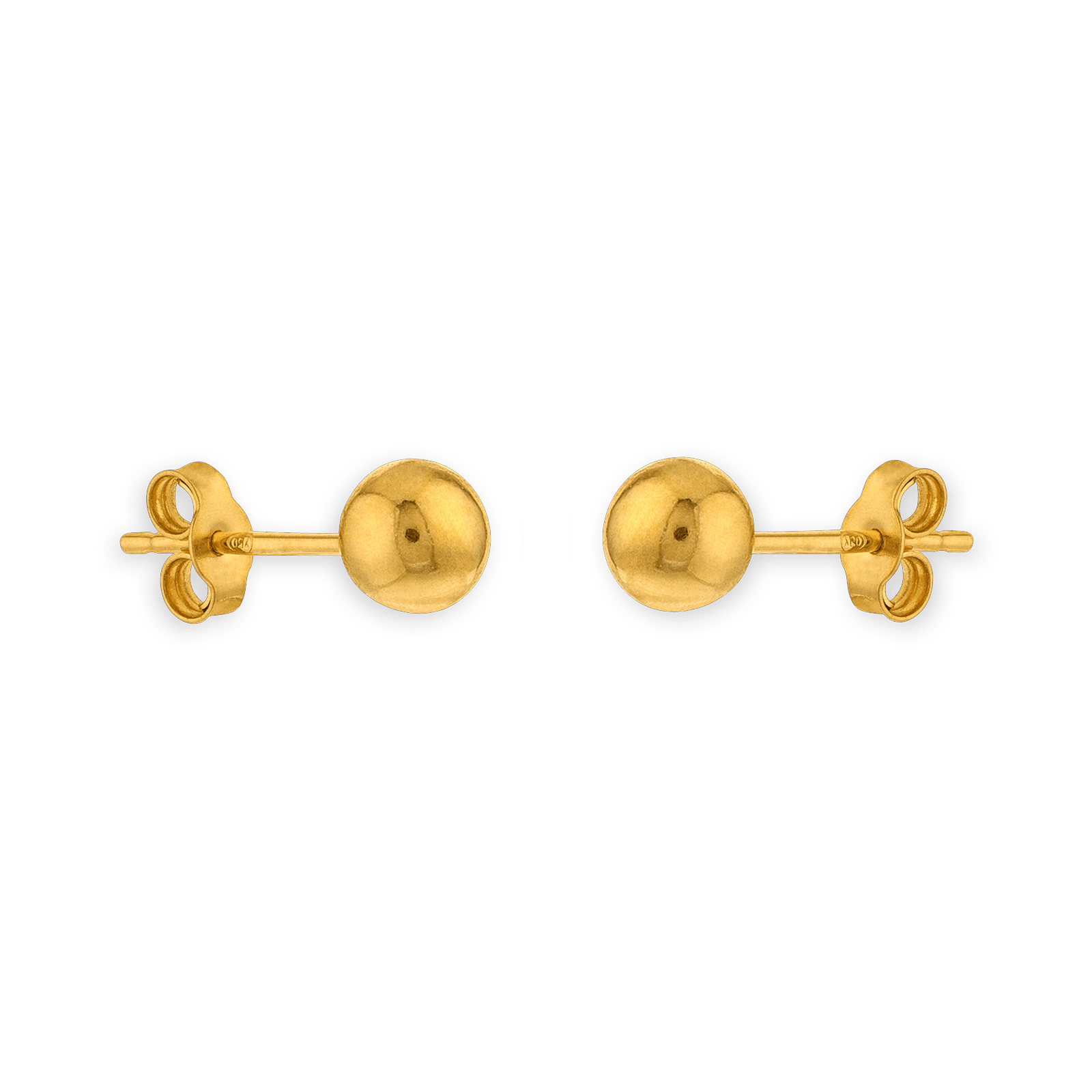 Boucles d'oreilles  OR750 grain d'Or 7mm