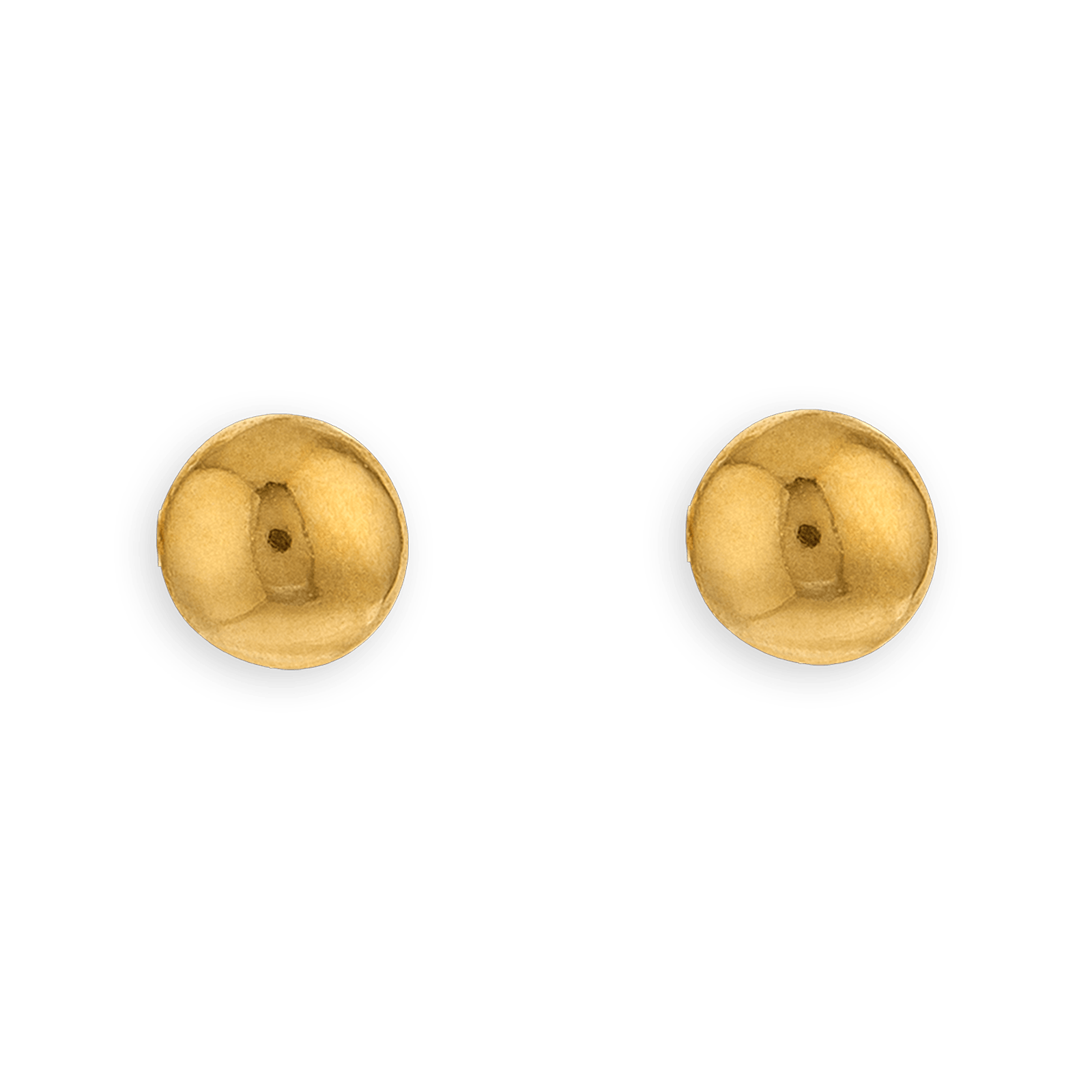 Boucles d'oreilles  OR750 grain d'Or 8mm