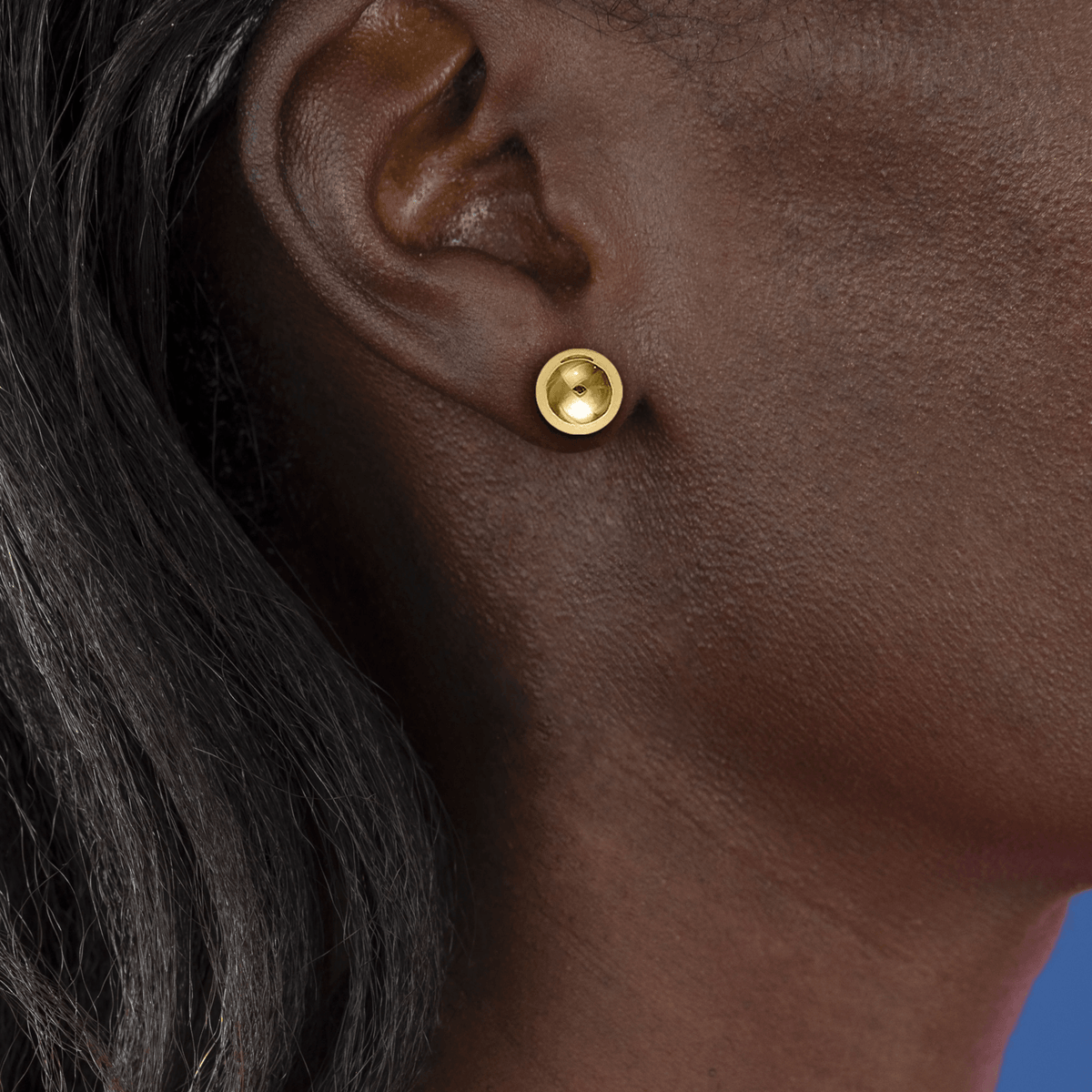 Boucles D'oreilles Or 375 Boule 10mm