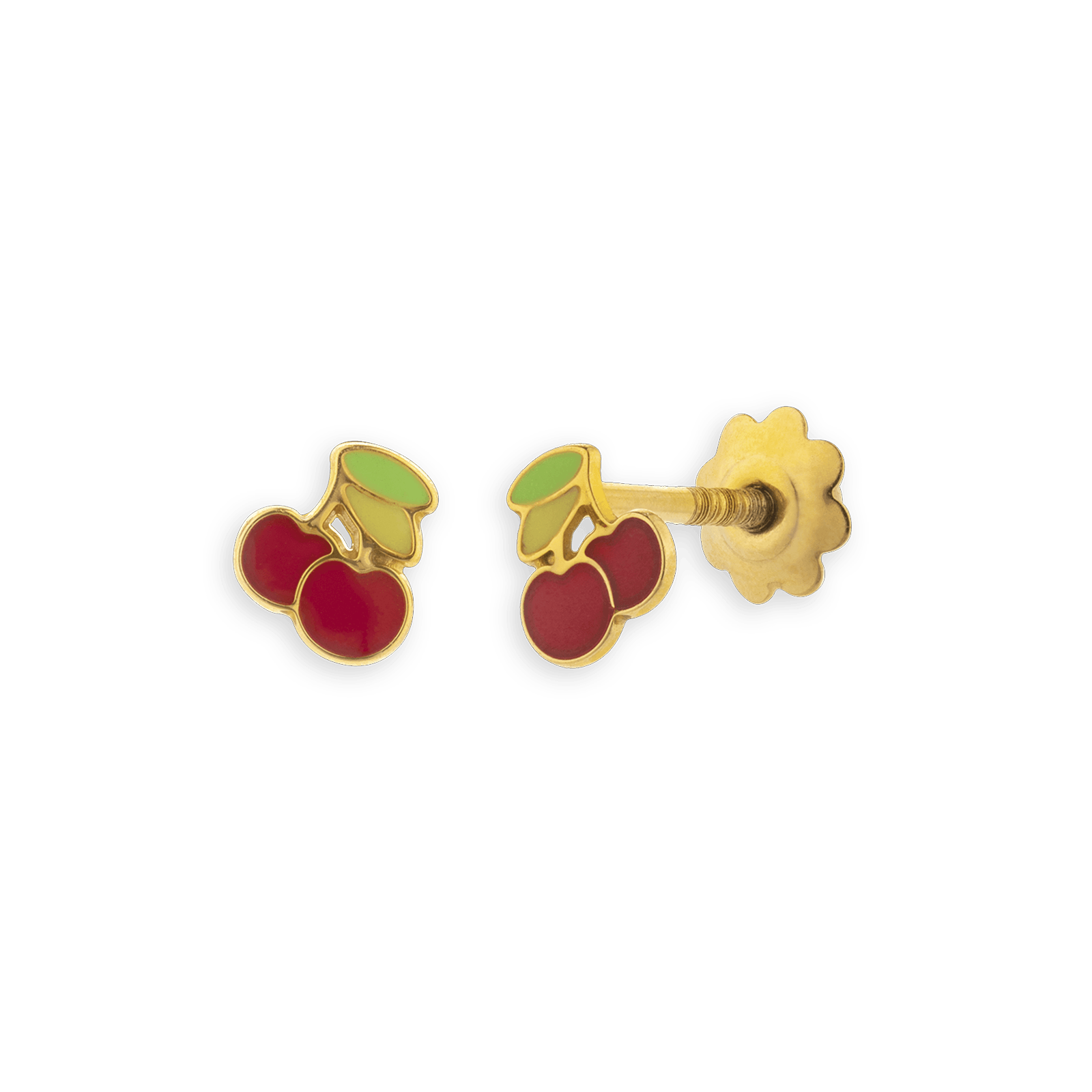 Boucles D'oreilles Cerises  Or375