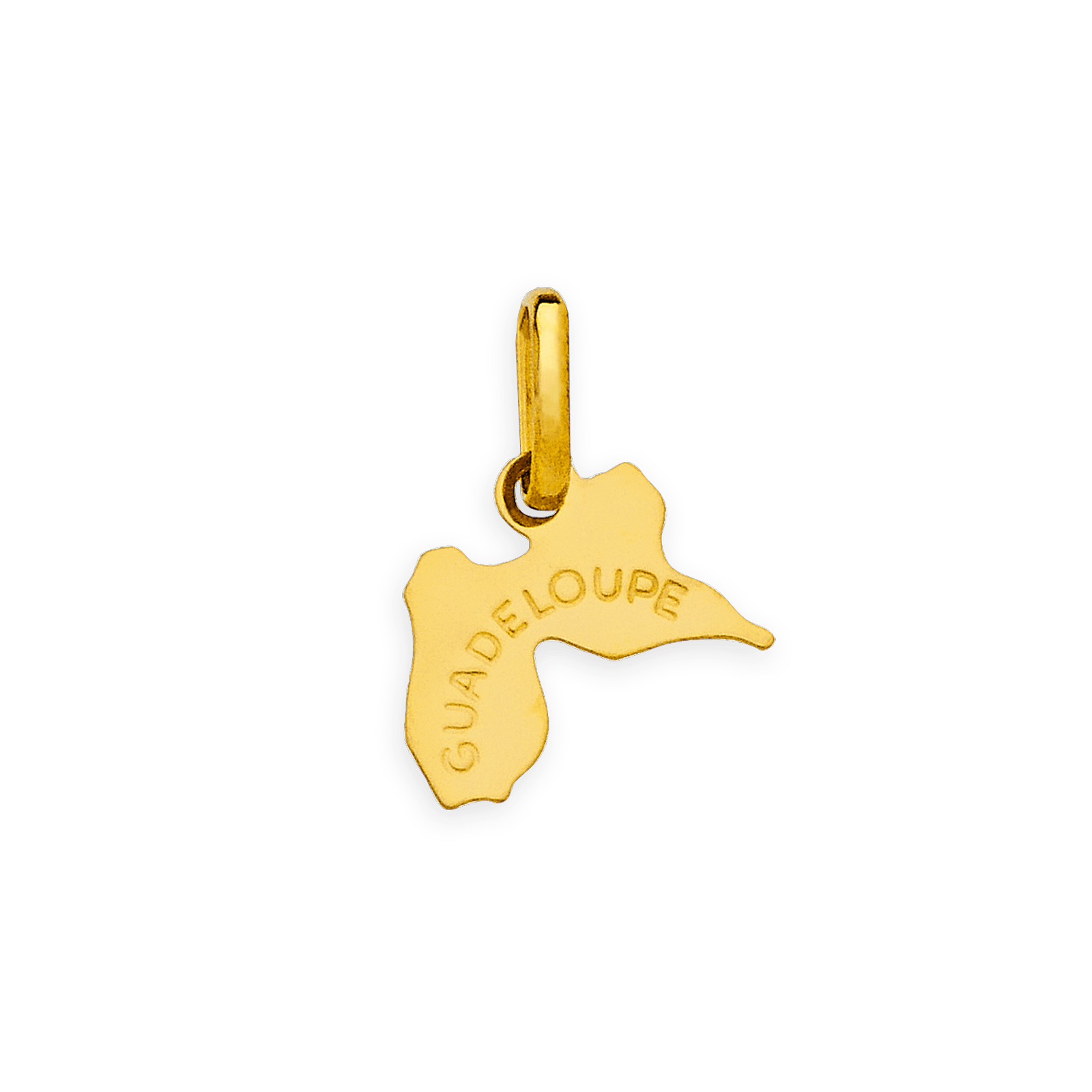 Pendentif Or375 Carte Guadeloupe avec bélière