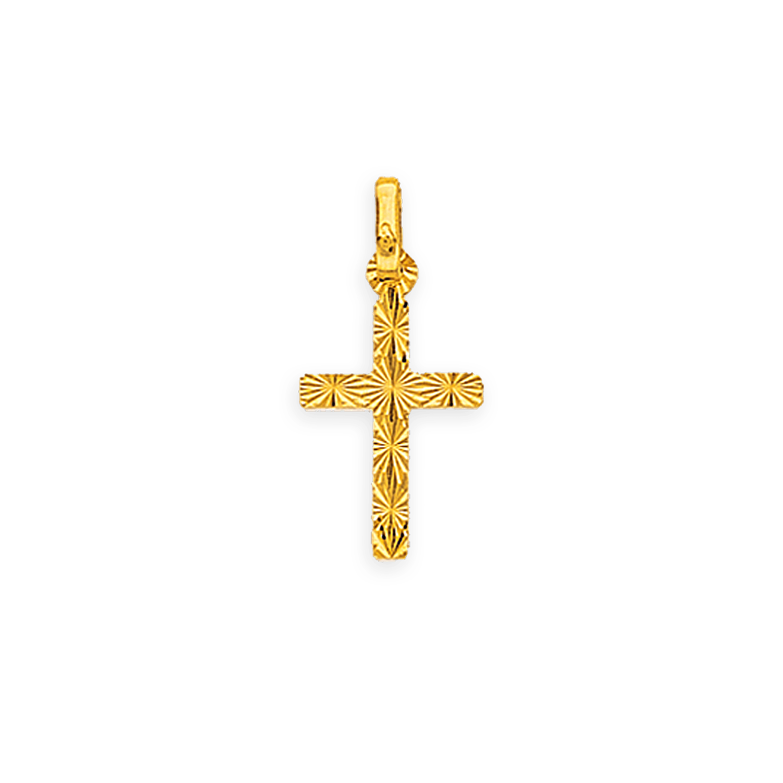 Croix Or375 Diamantée avec bélière