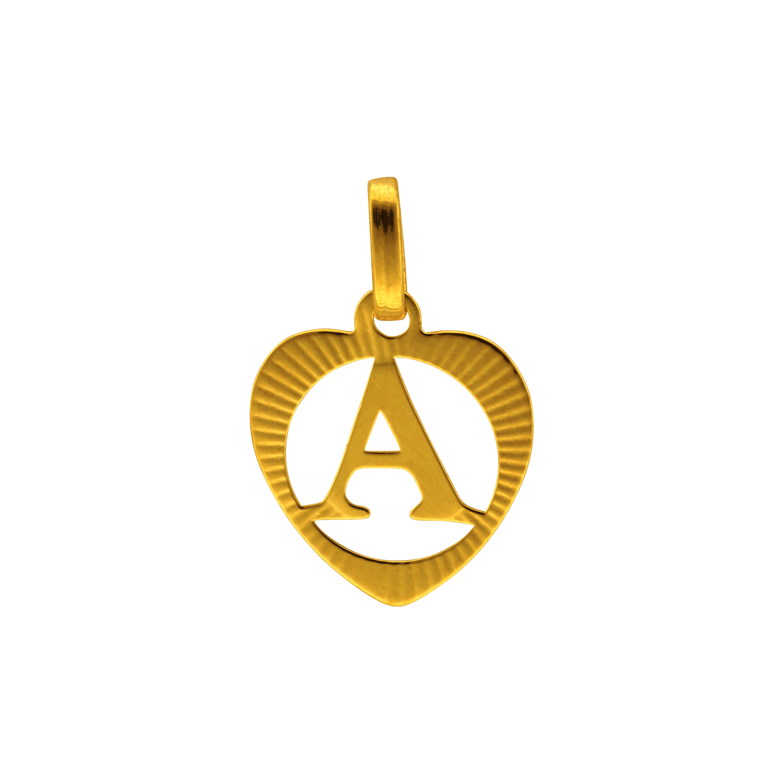 Pendentif initiale coeur A or375