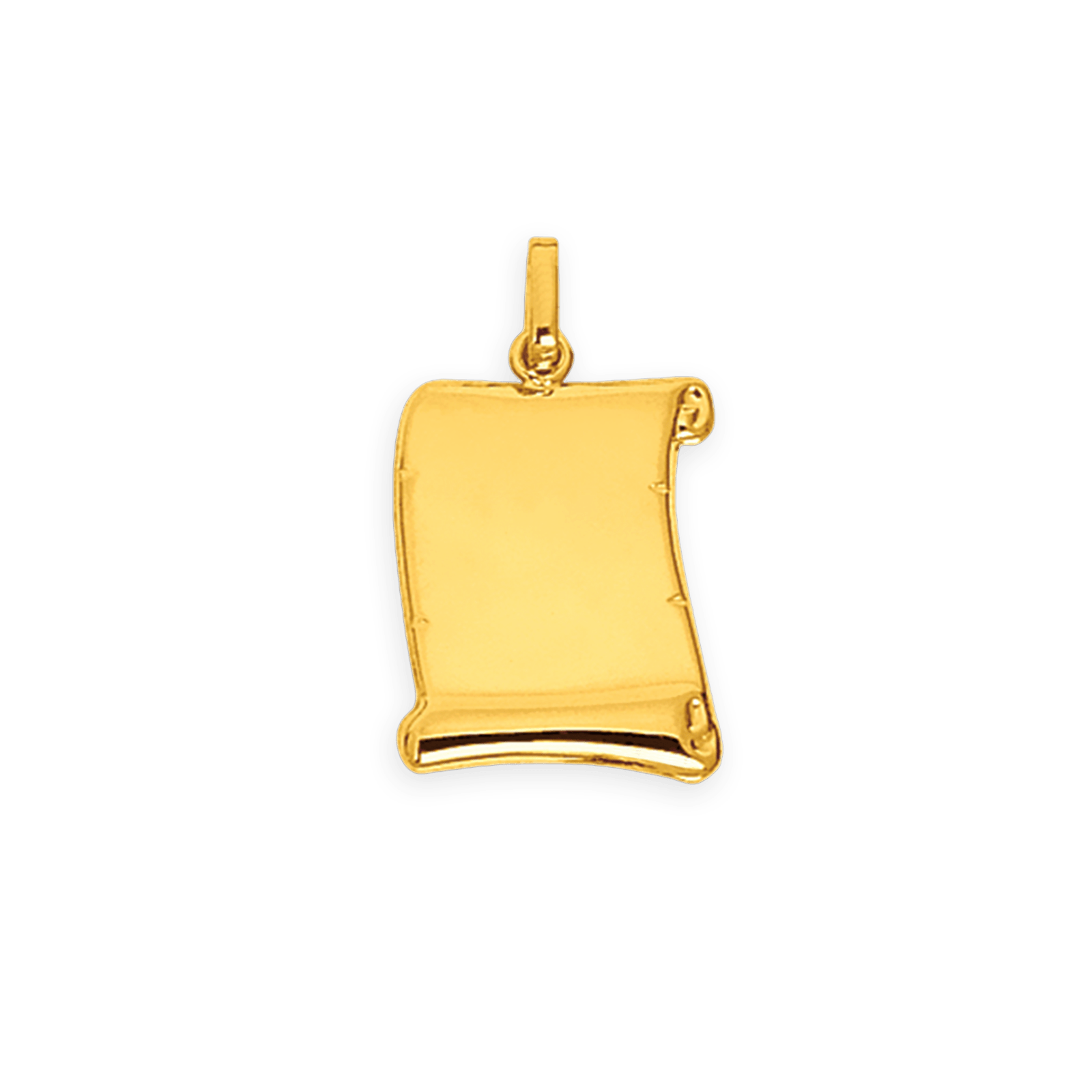 Pendentif Or375 Parchemin avec bélière