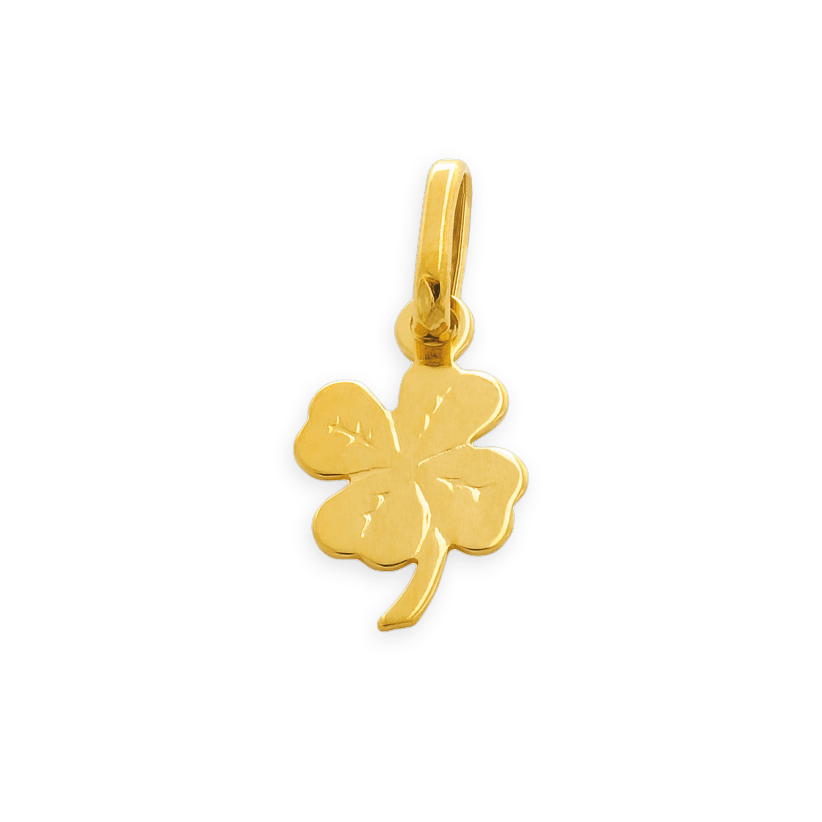 Pendentif Or375 Trèfle avec bélière