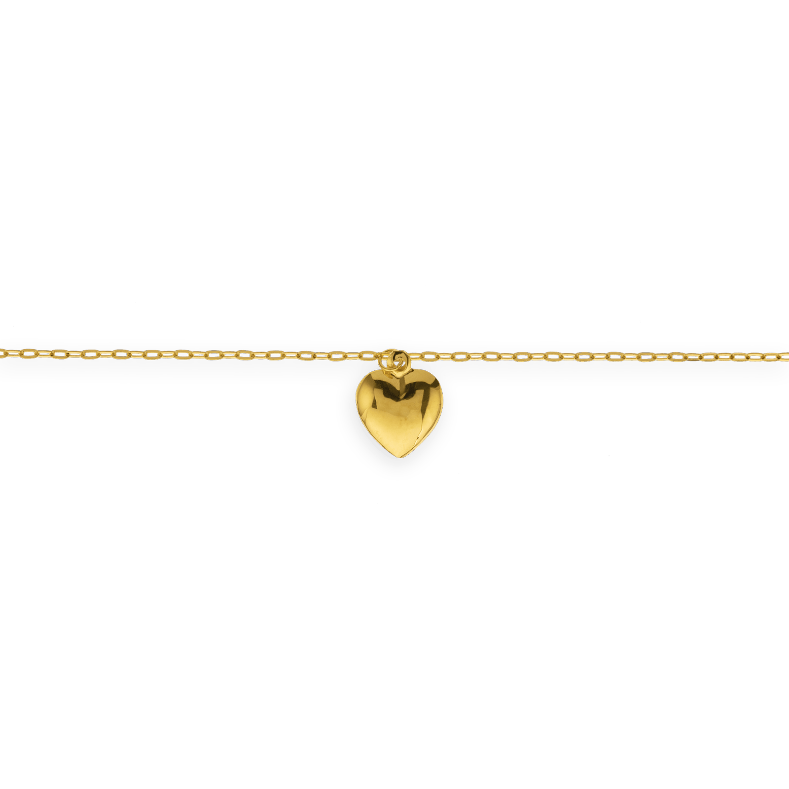 Chaîne Cheville Or375 Cœur