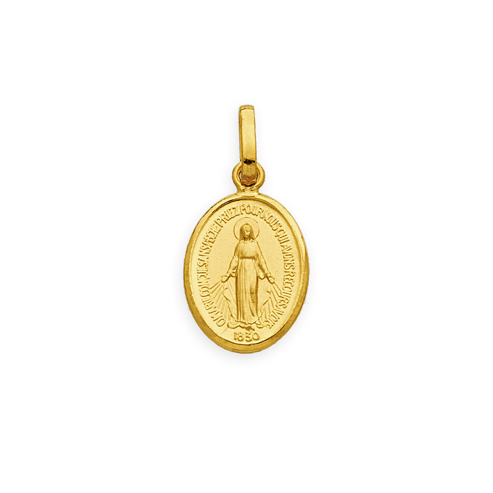 Médaille Or375 Vierge Miraculeuse avec bélière