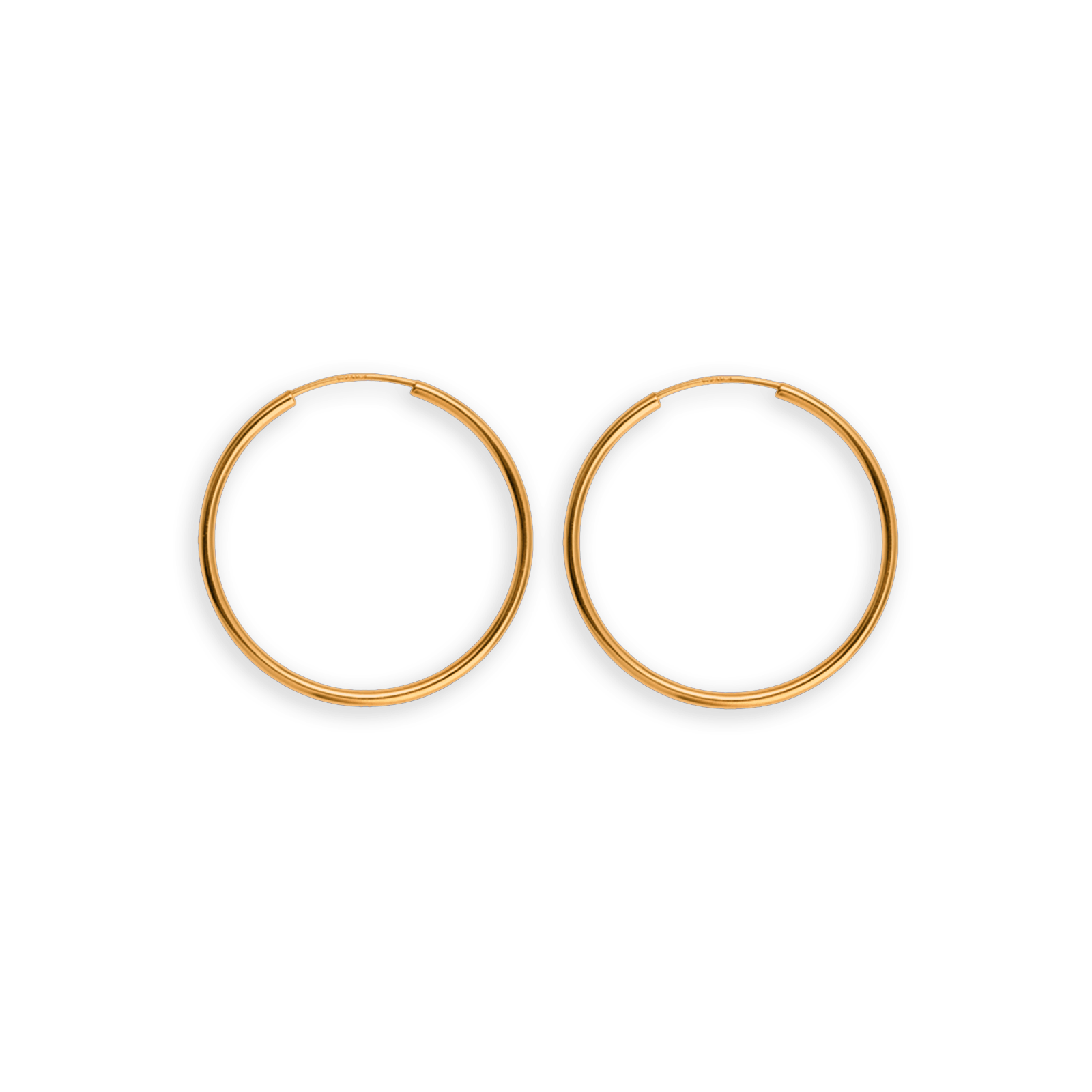 créoles or 9 carats 30mm