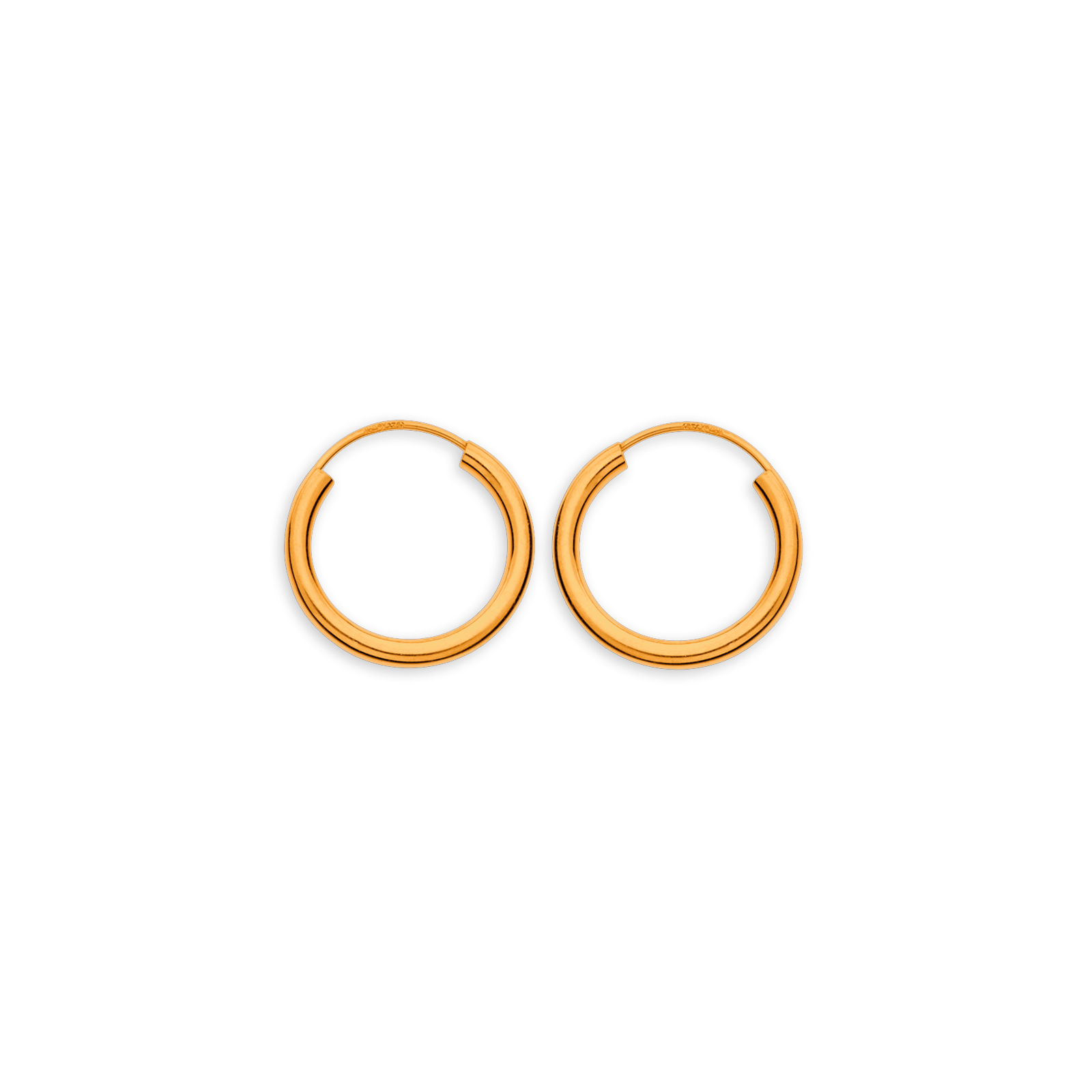 créoles or 9 carats flexibles 16mm
