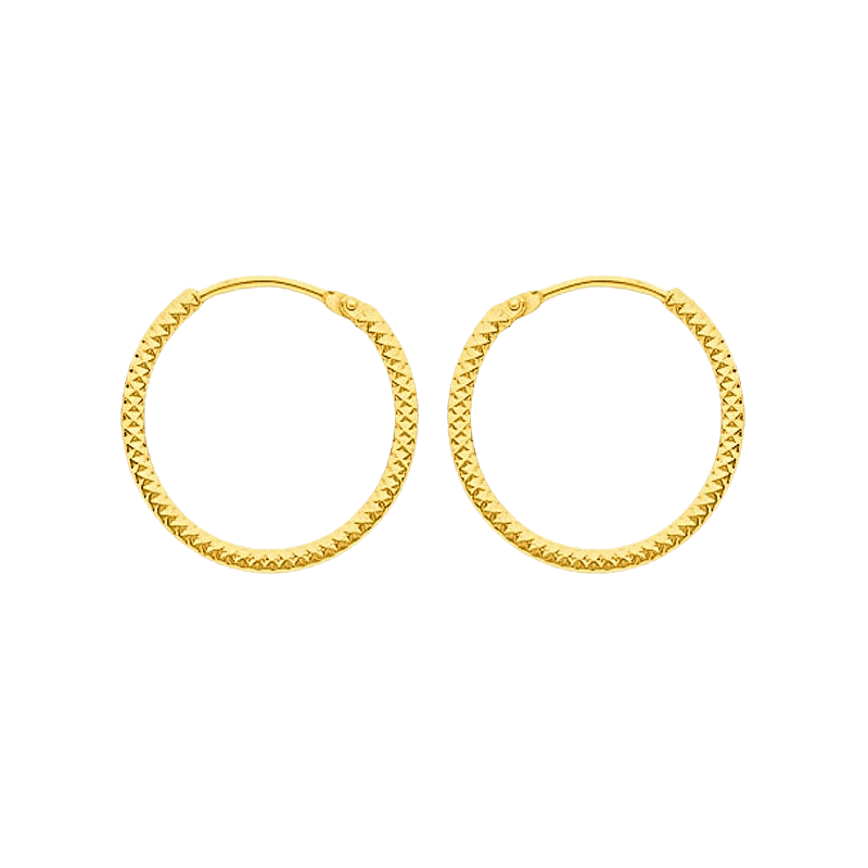 créoles or 9 carats 18mm