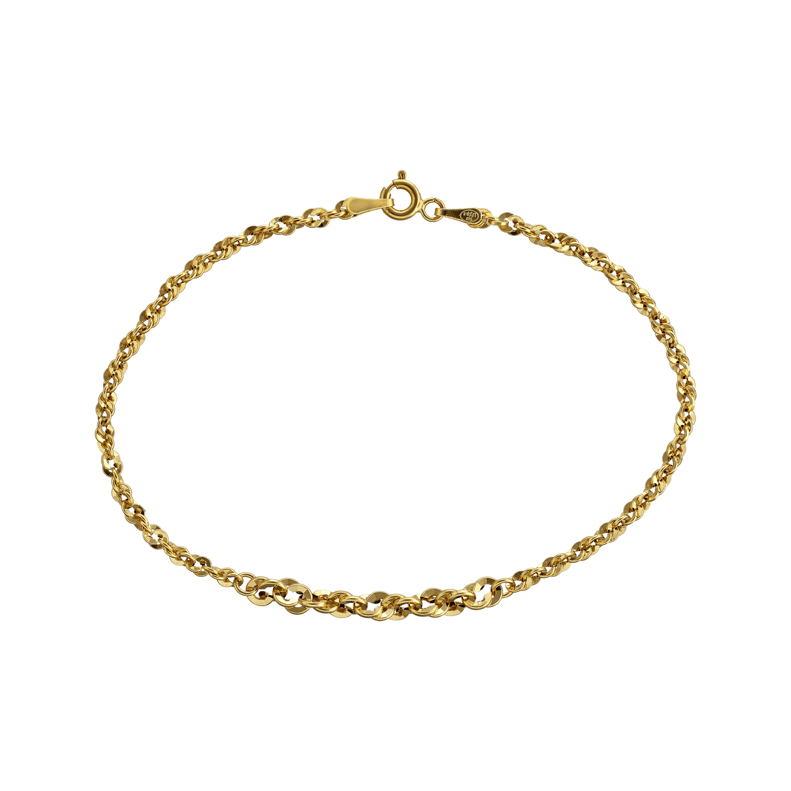 Bracelet corde chute Diamanté 3.80 millimètres 19 centimètres