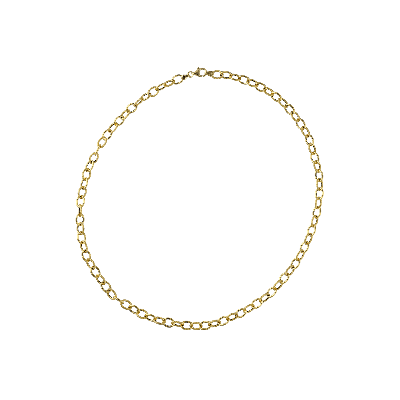 Collier Forçat antillais Lisse et Godronné 50 centimètres
