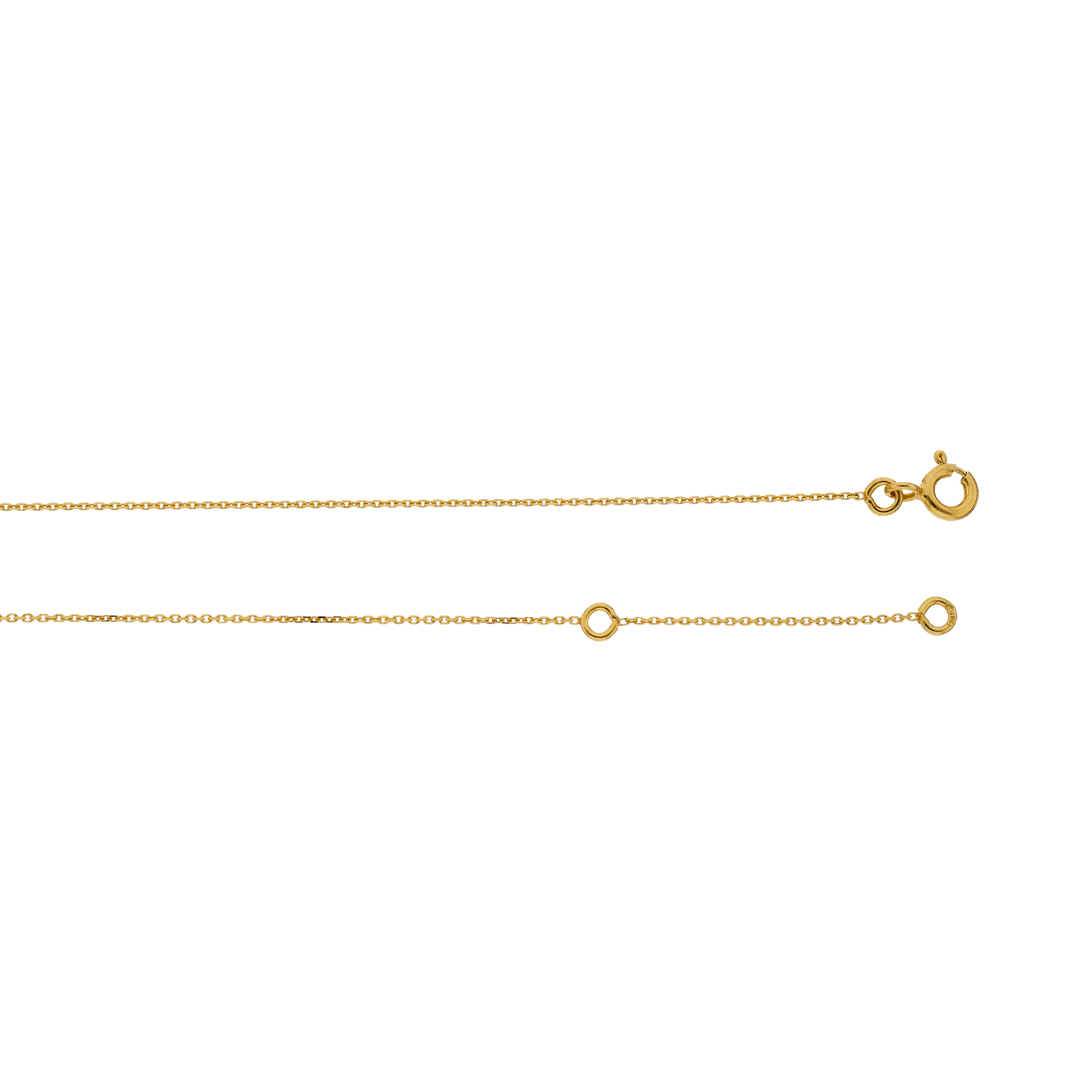 Collier Forçat Diamanté centre Oxyde de Zirconium 45 centimètres