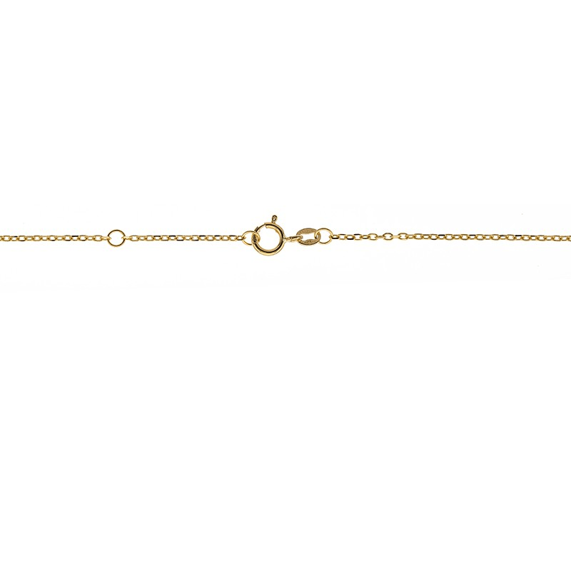collier bicolore/tricolore 3 ors 5 grains de café réglable 42cm