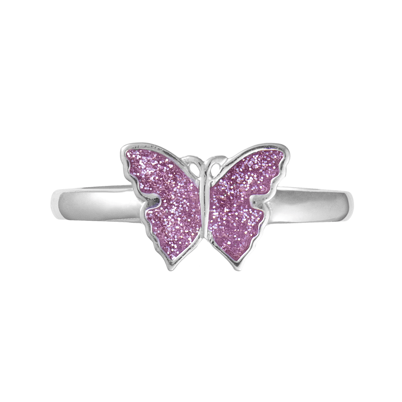 Bague papillon Rose