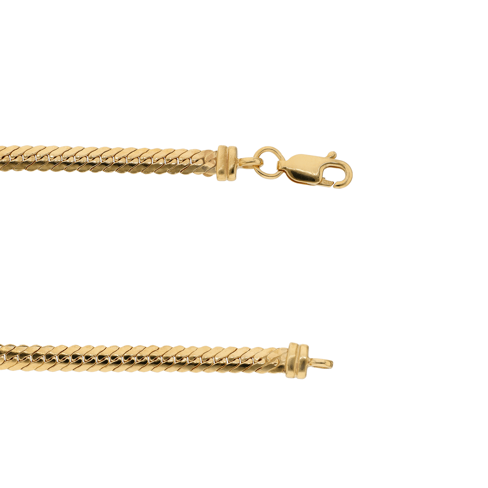 Bracelet maille anglaise 3,5 millimètres 19 centimètres