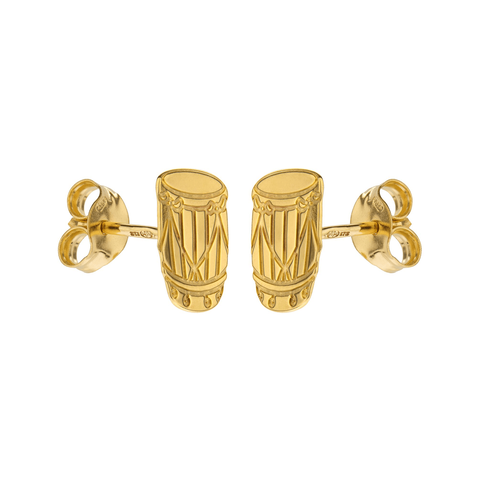 Boucles D'oreilles Gwoka 7*9mm Or375
