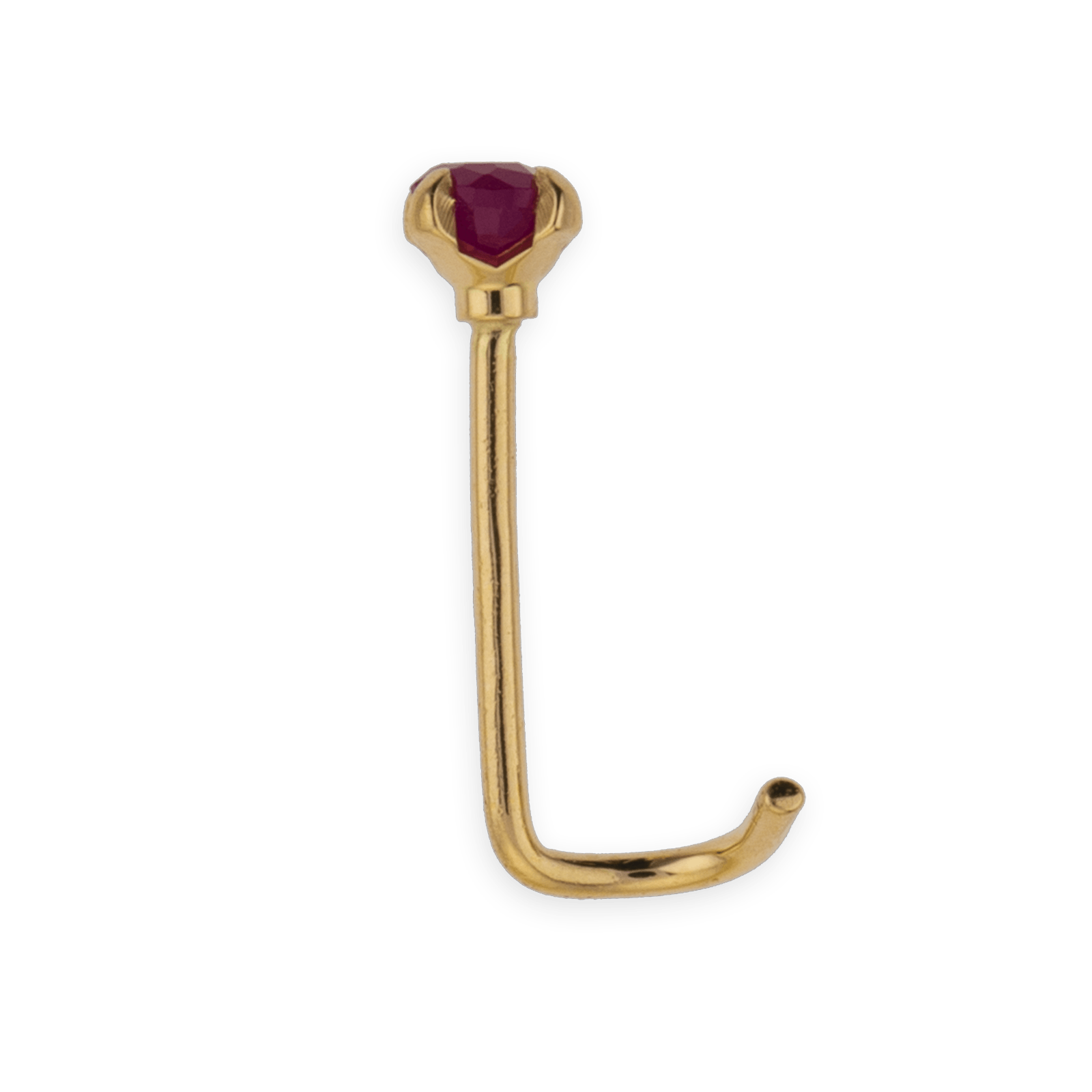 Piercing Or750 Nez Rubis