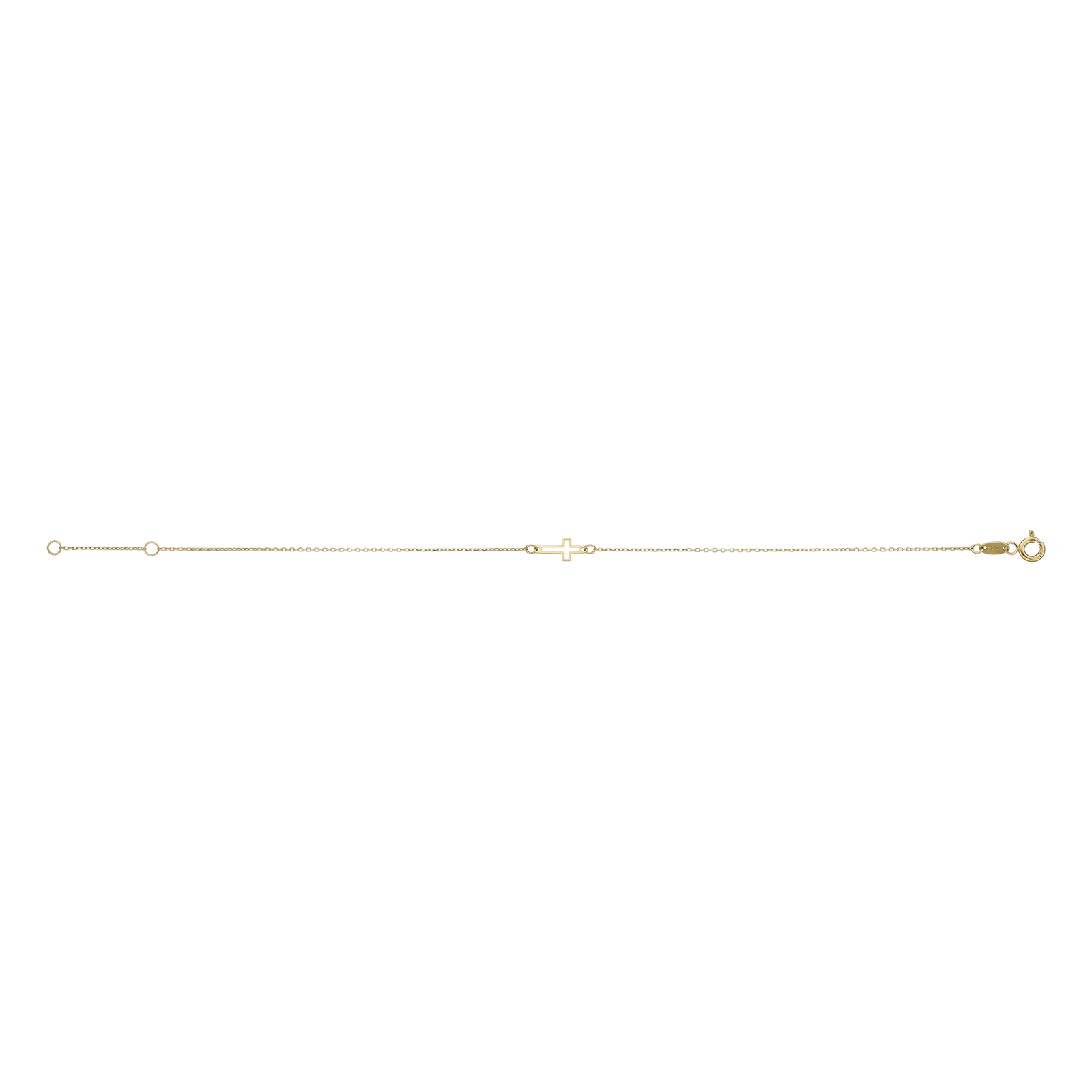 Bracelet croix ajourées 17 plus 2 centimètres