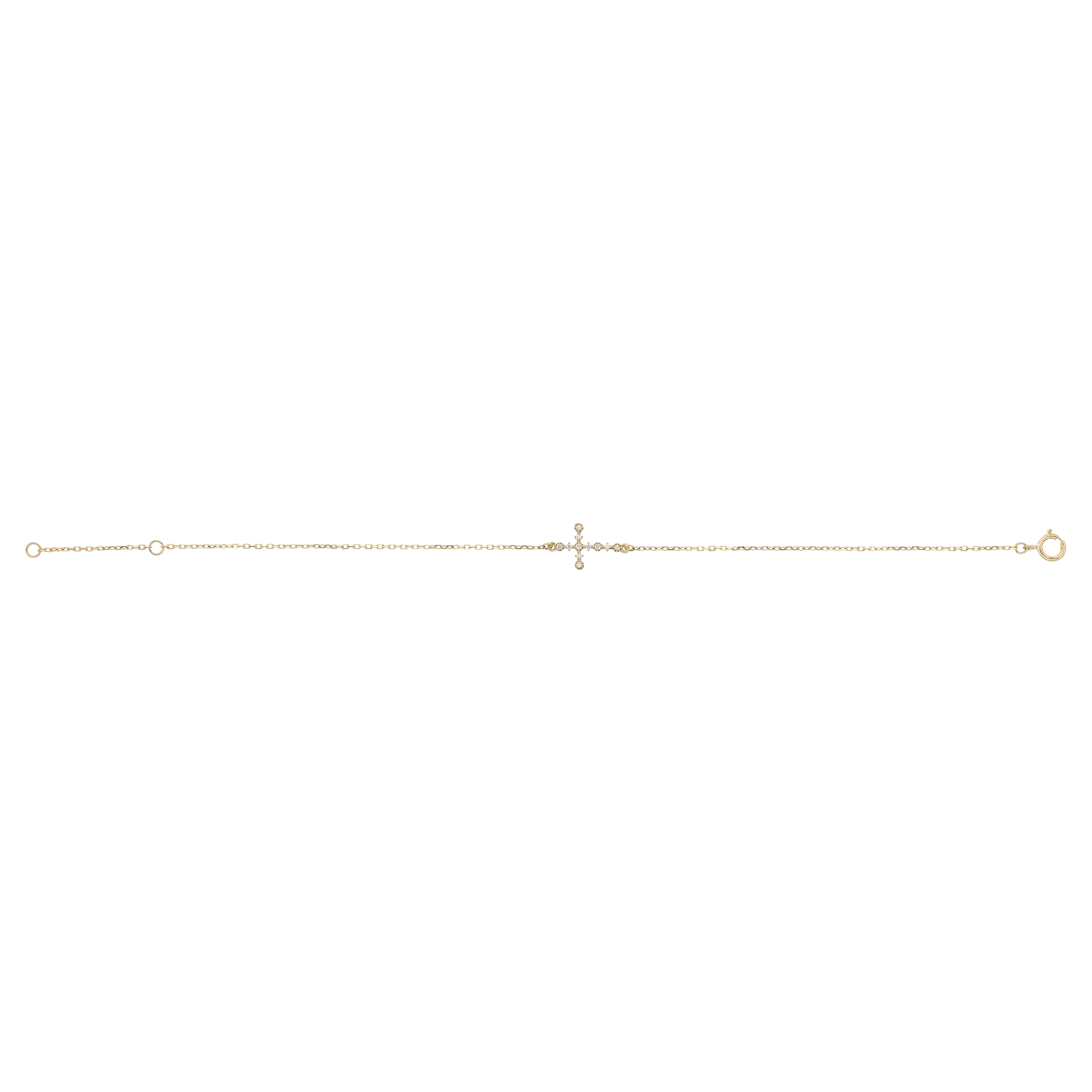 Bracelet Croix 17 plus 2 centimètres