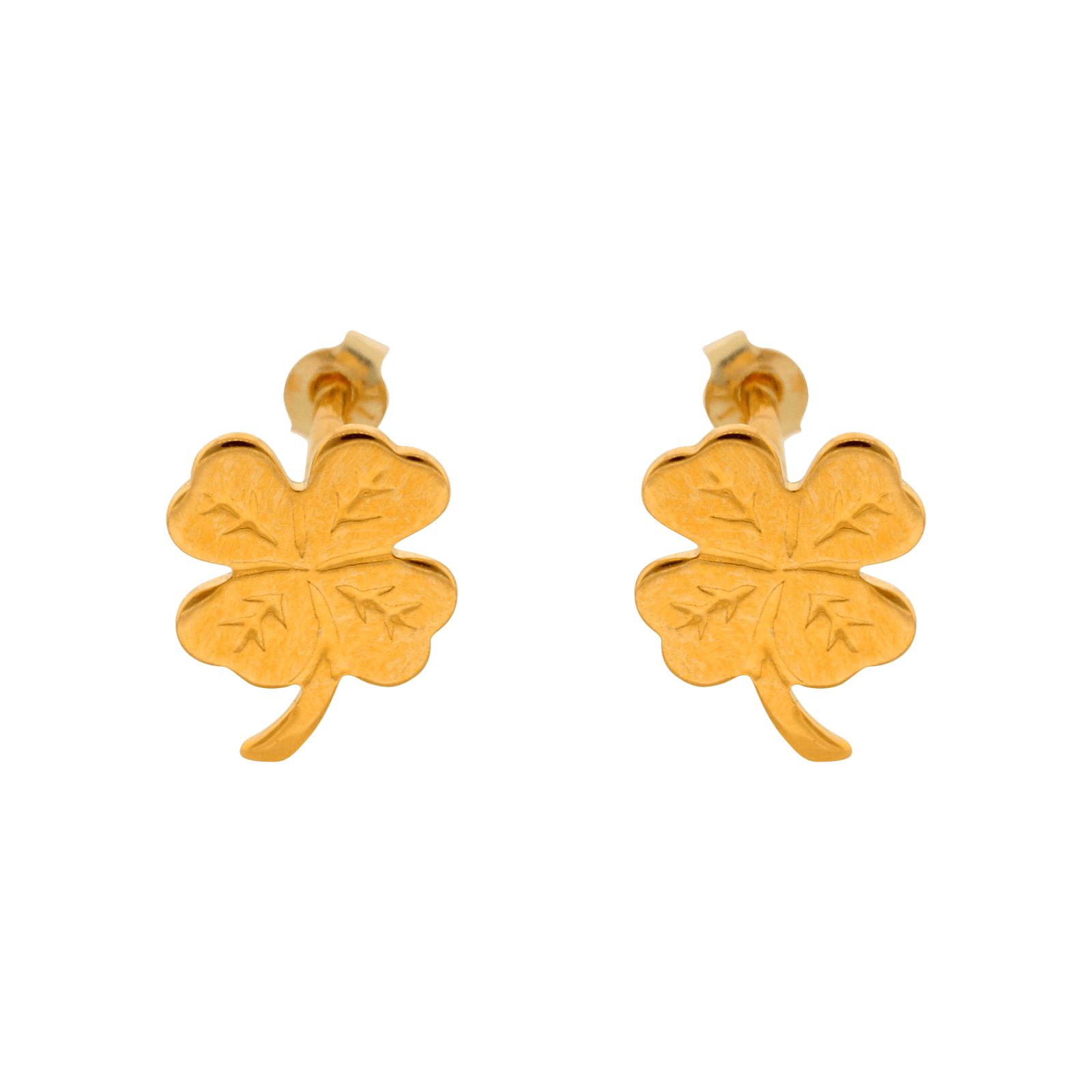 Boucles d’oreilles au motif trèfle