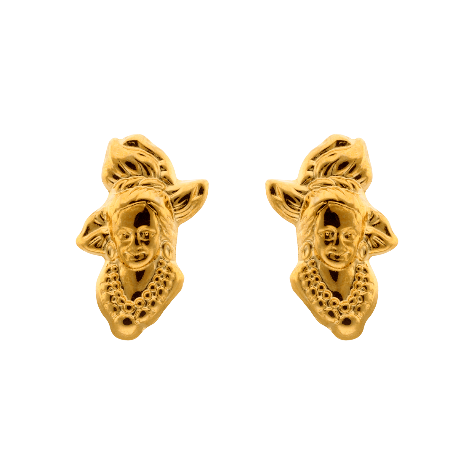 Boucles d'oreilles puce Tête Antillaise