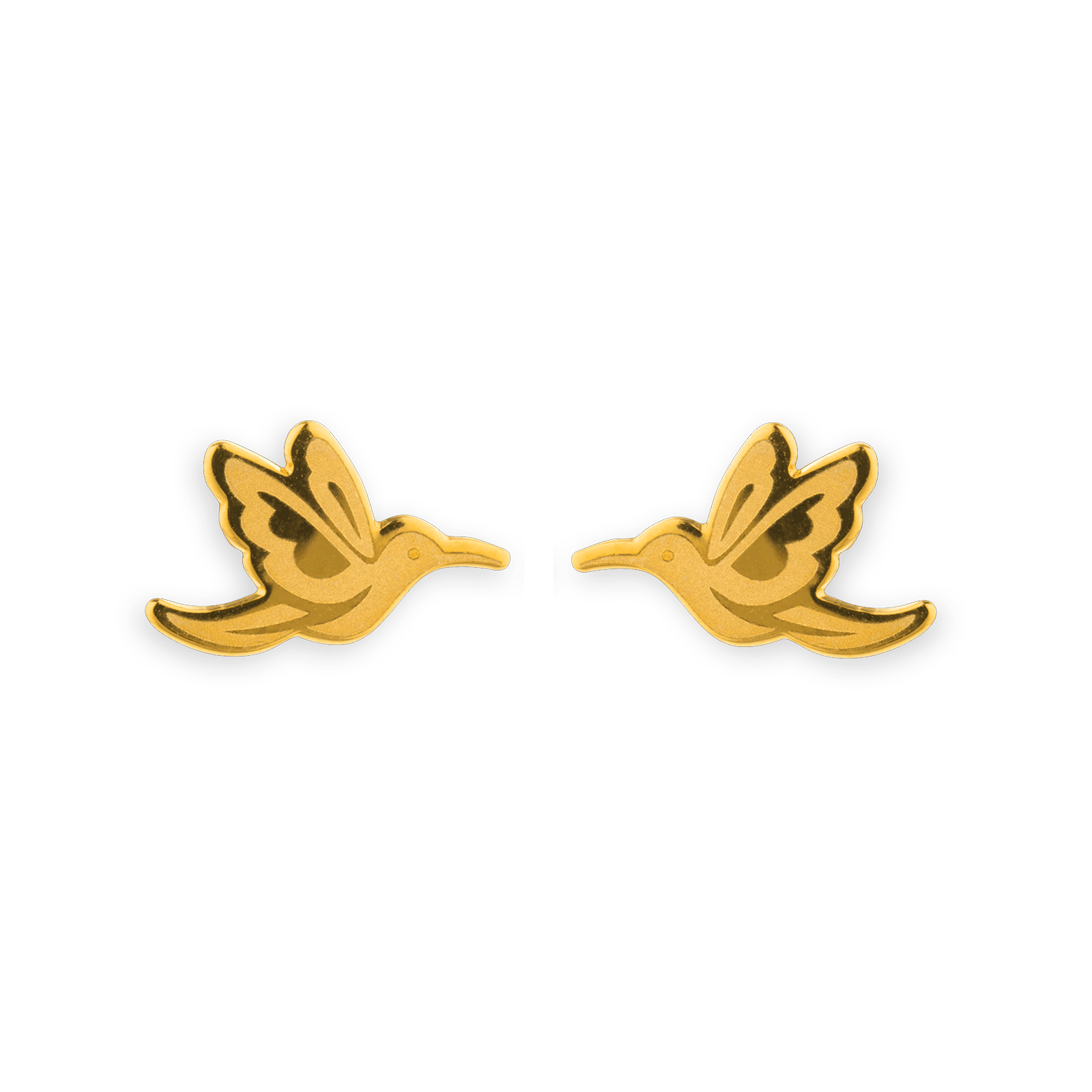 Boucles D'oreilles Colibri 7*10mm Or375