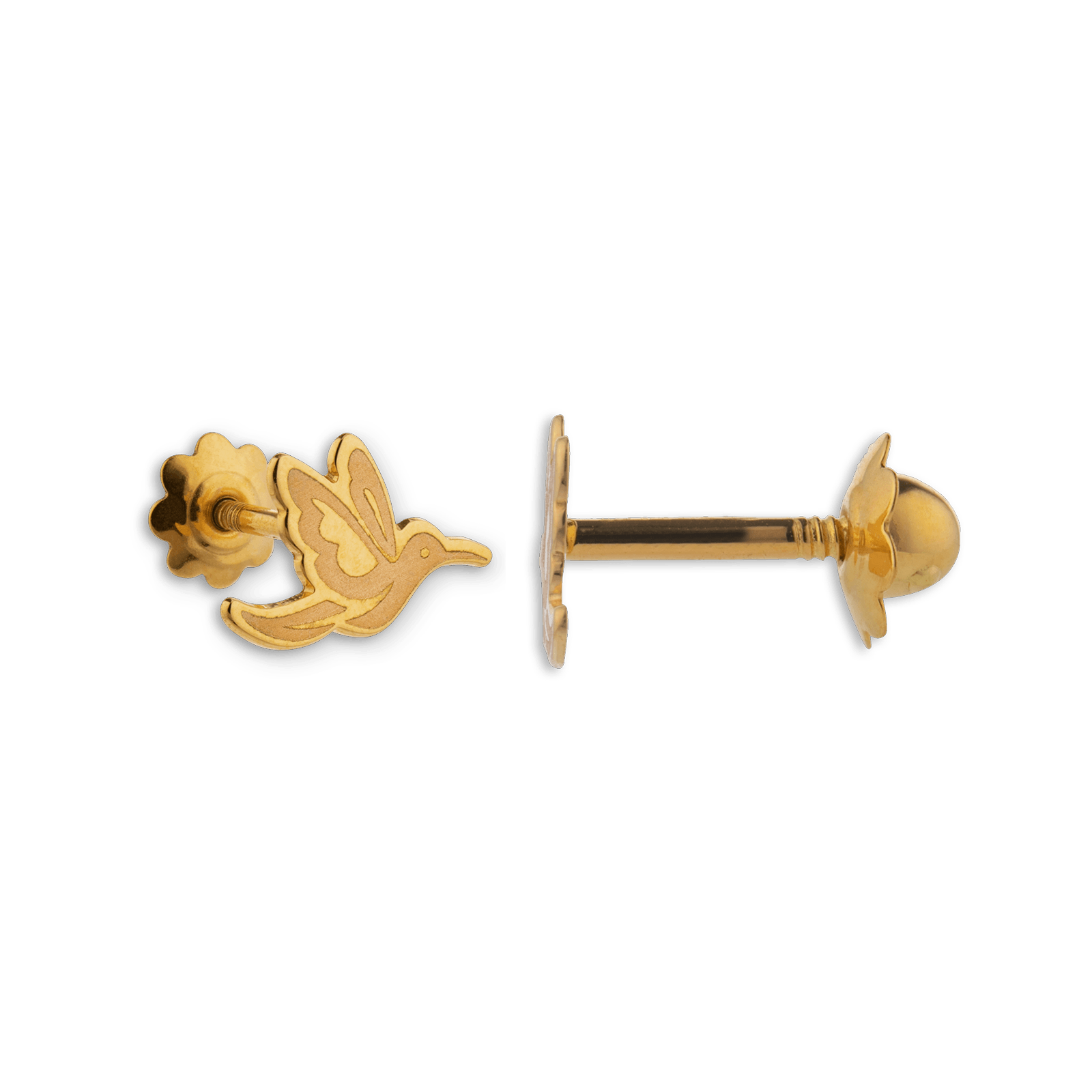 Boucles D'oreilles Colibri 7*10mm Or375