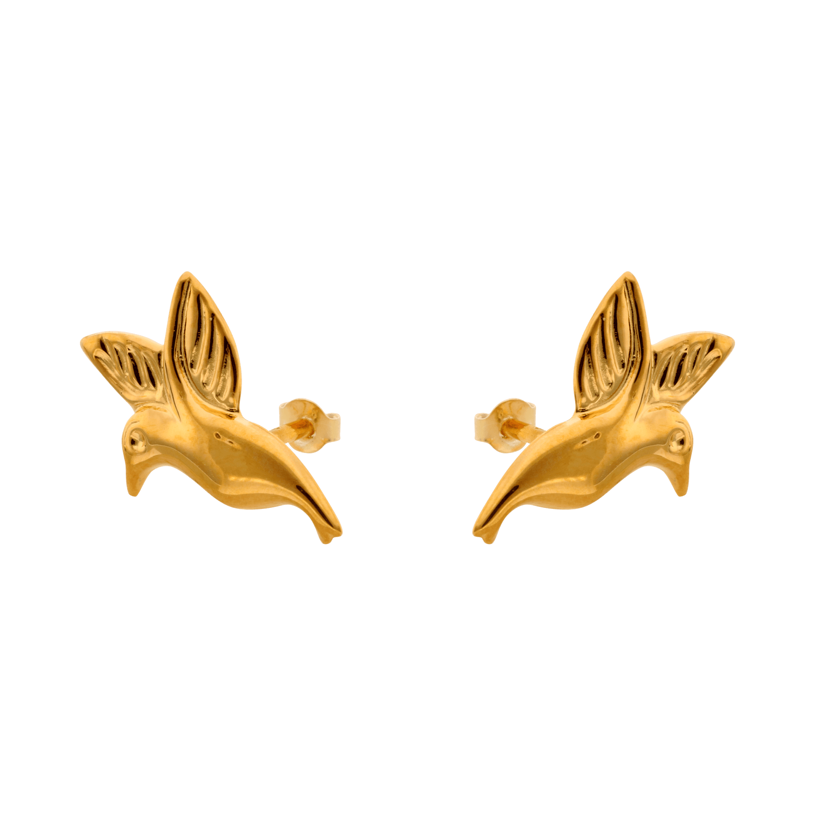 Boucles d'oreilles puces colibri.