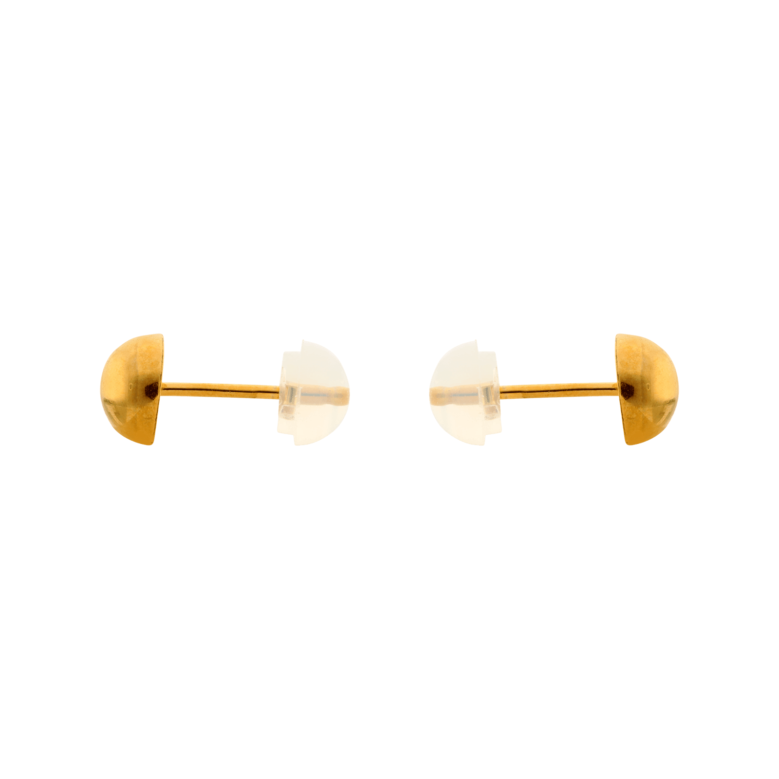 Boucles d’oreilles demi-boules 6 mm