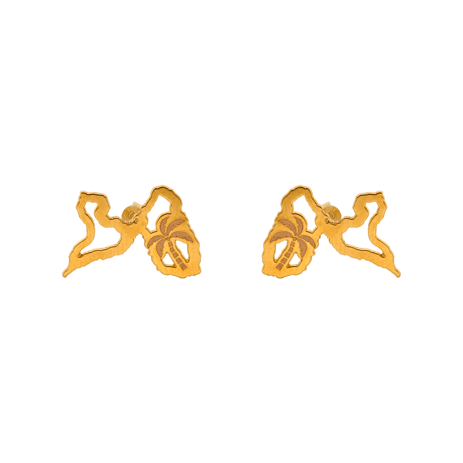 Boucles d'oreilles carte Guadeloupe