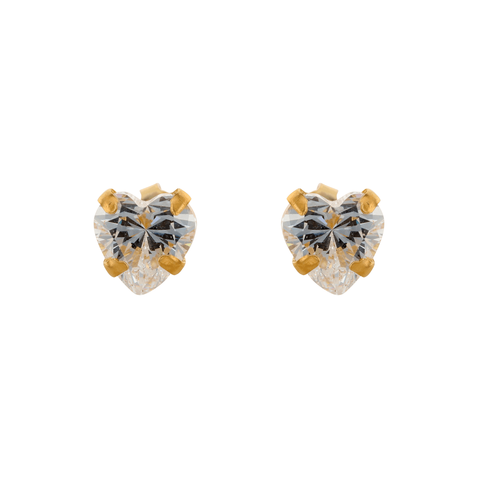Boucles d’oreilles puce Cœur OZ
