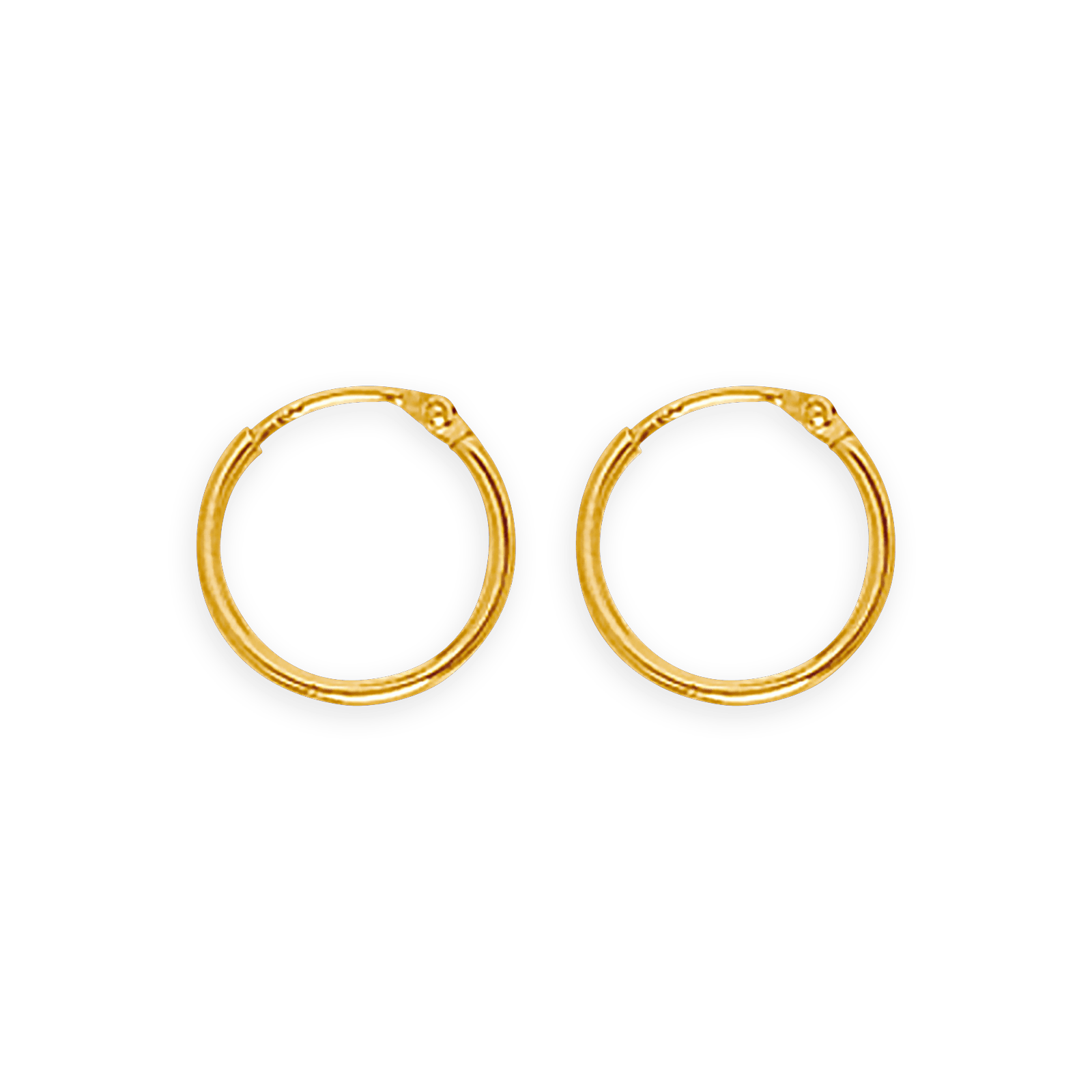 créoles or 9 carats 10mm