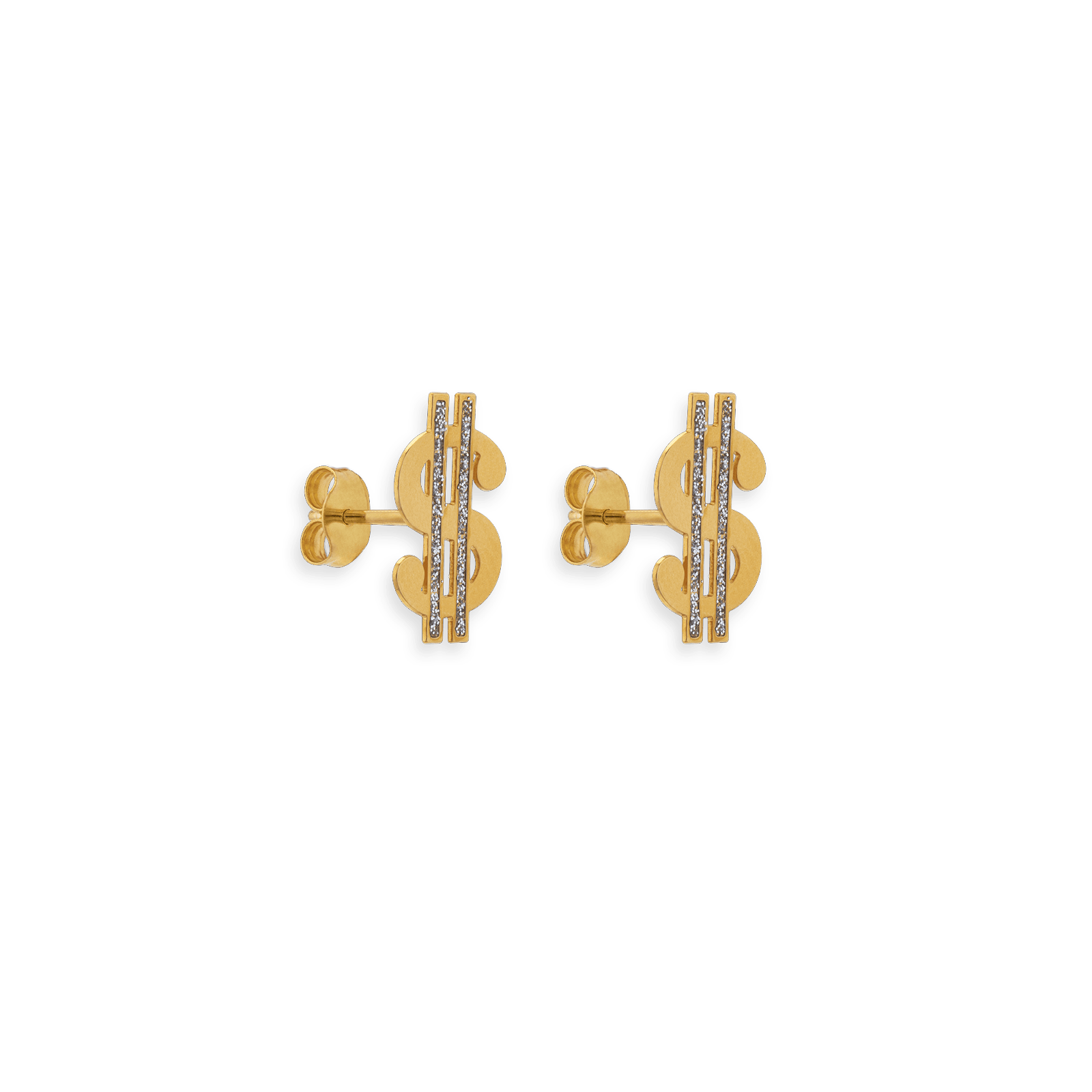 Boucles D'oreilles Dollar Or375