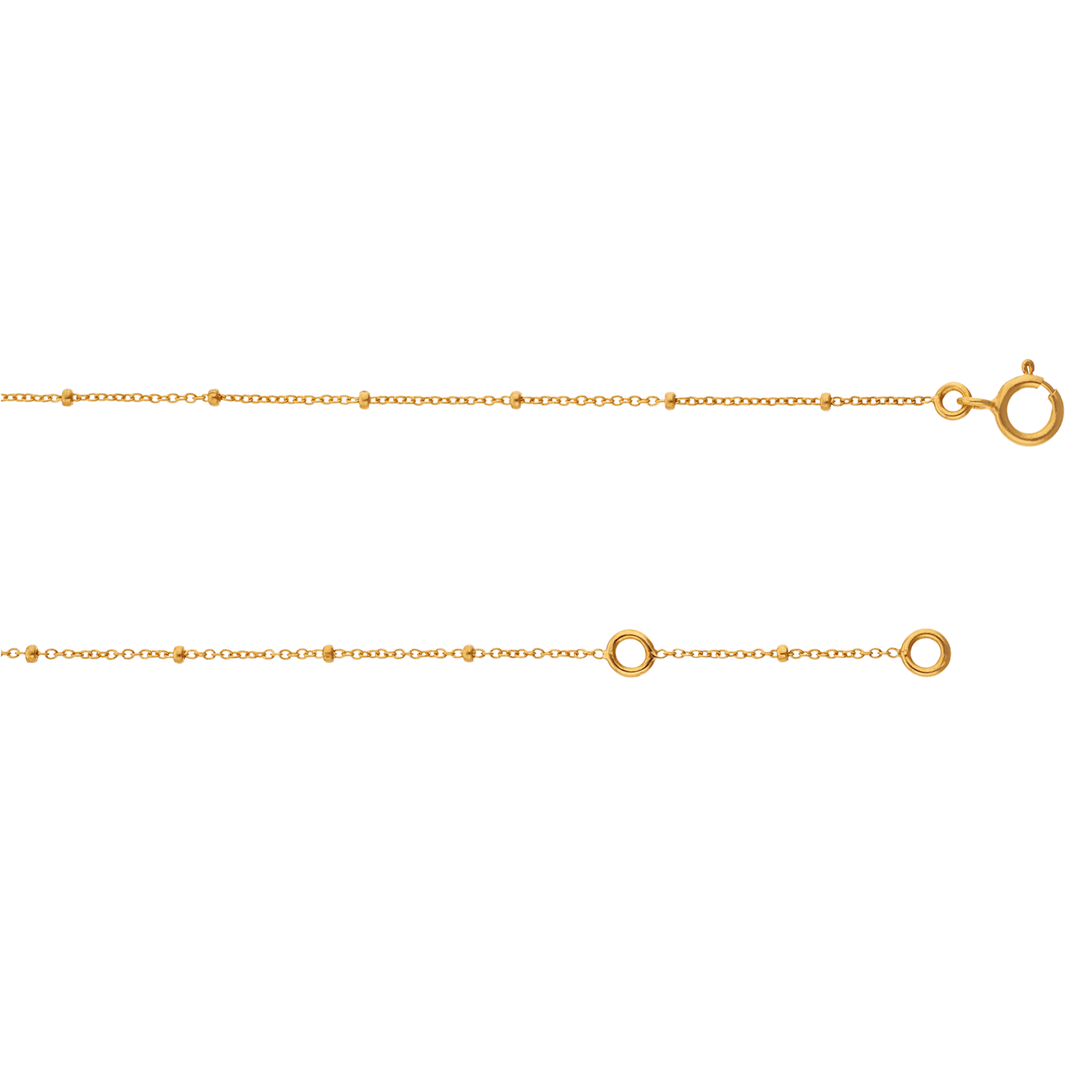 Chaine de cheville 3 cœurs forçat boules 25+2cm