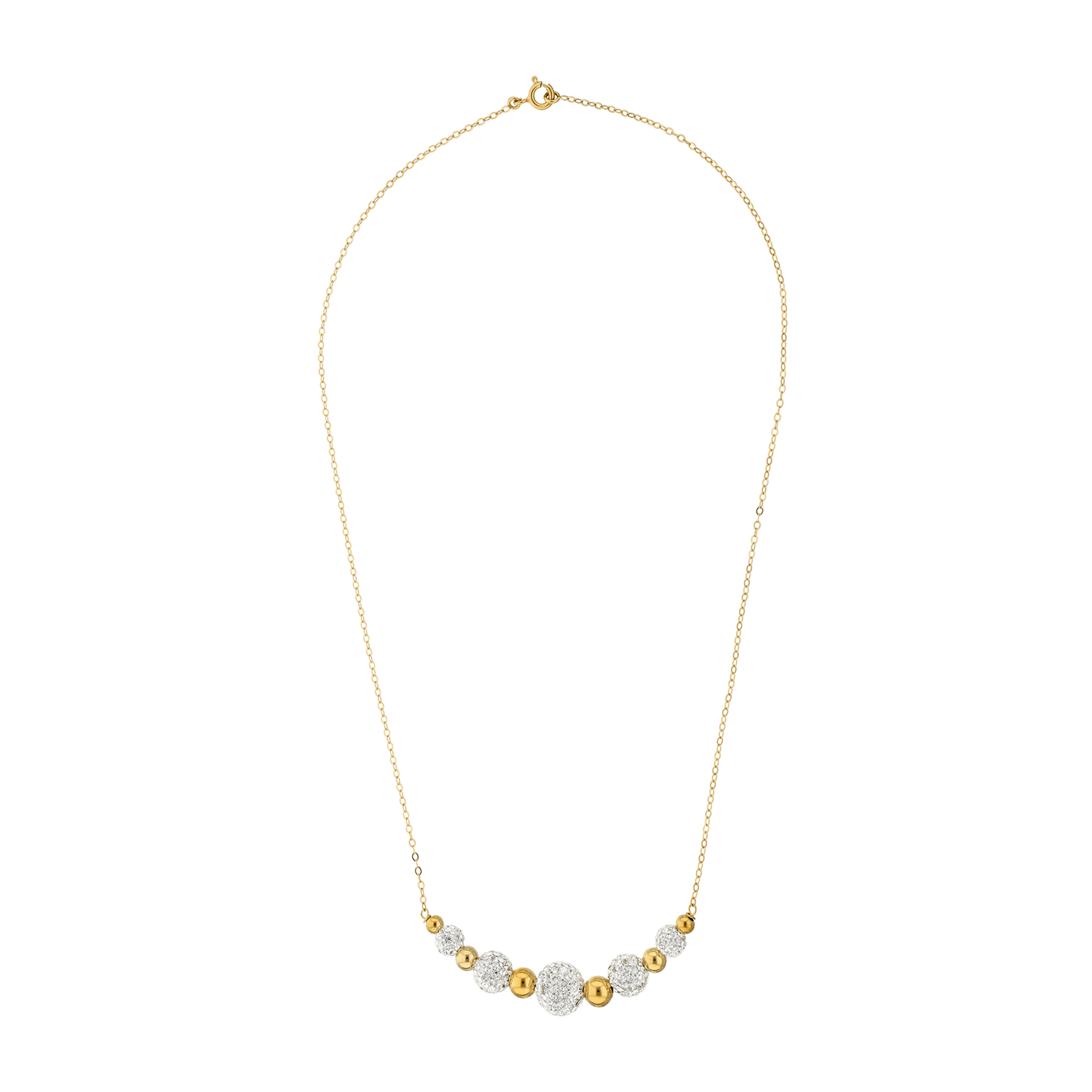 collier forçat maille 40 jeu 5 blé strass plus 45 mm