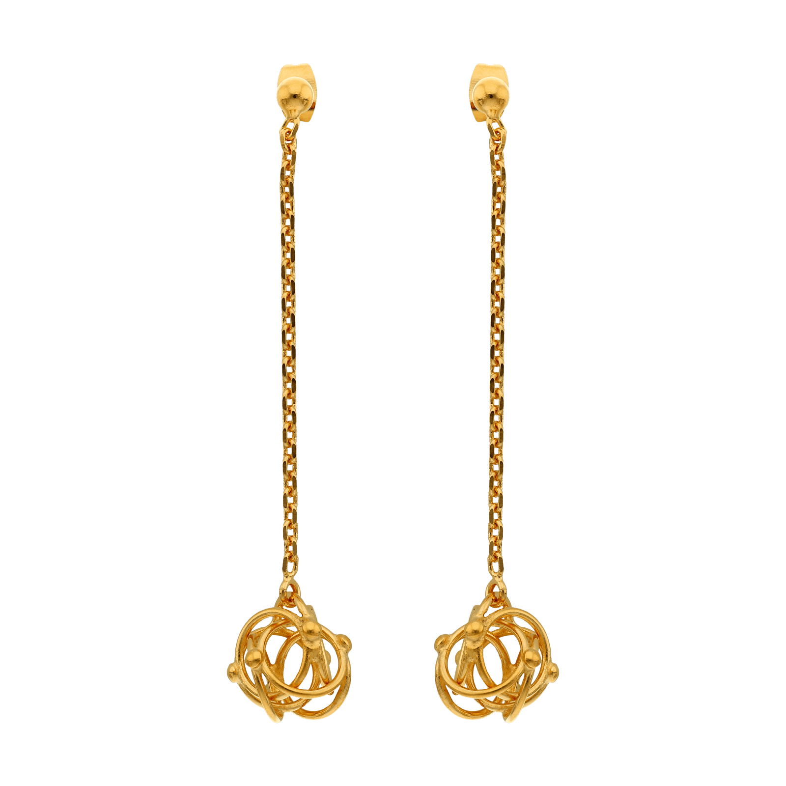 Boucles d'Oreilles Pendentif Cyclone Moyen Modèle
