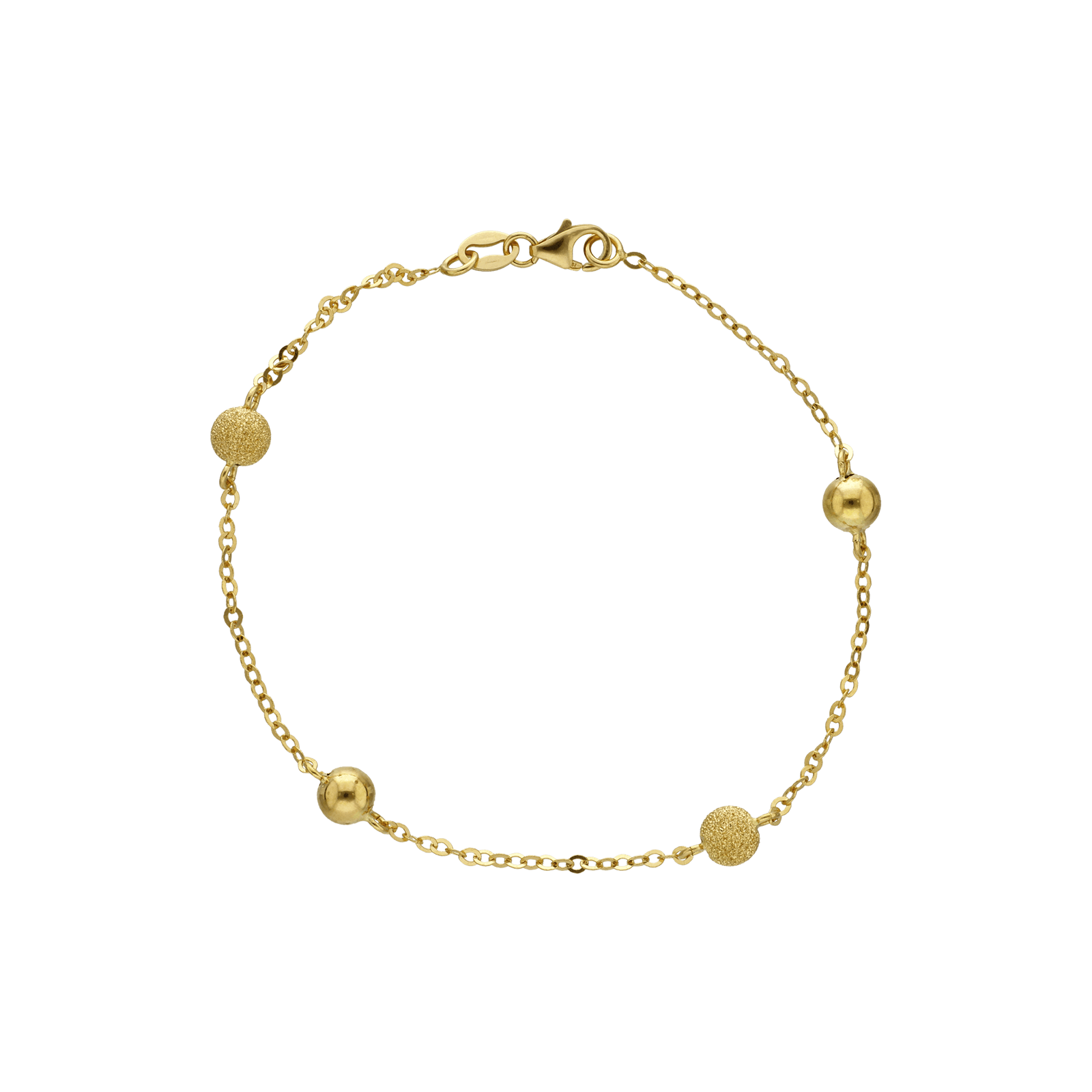 Bracelet Chaîne Forçat miroir 19cm or750