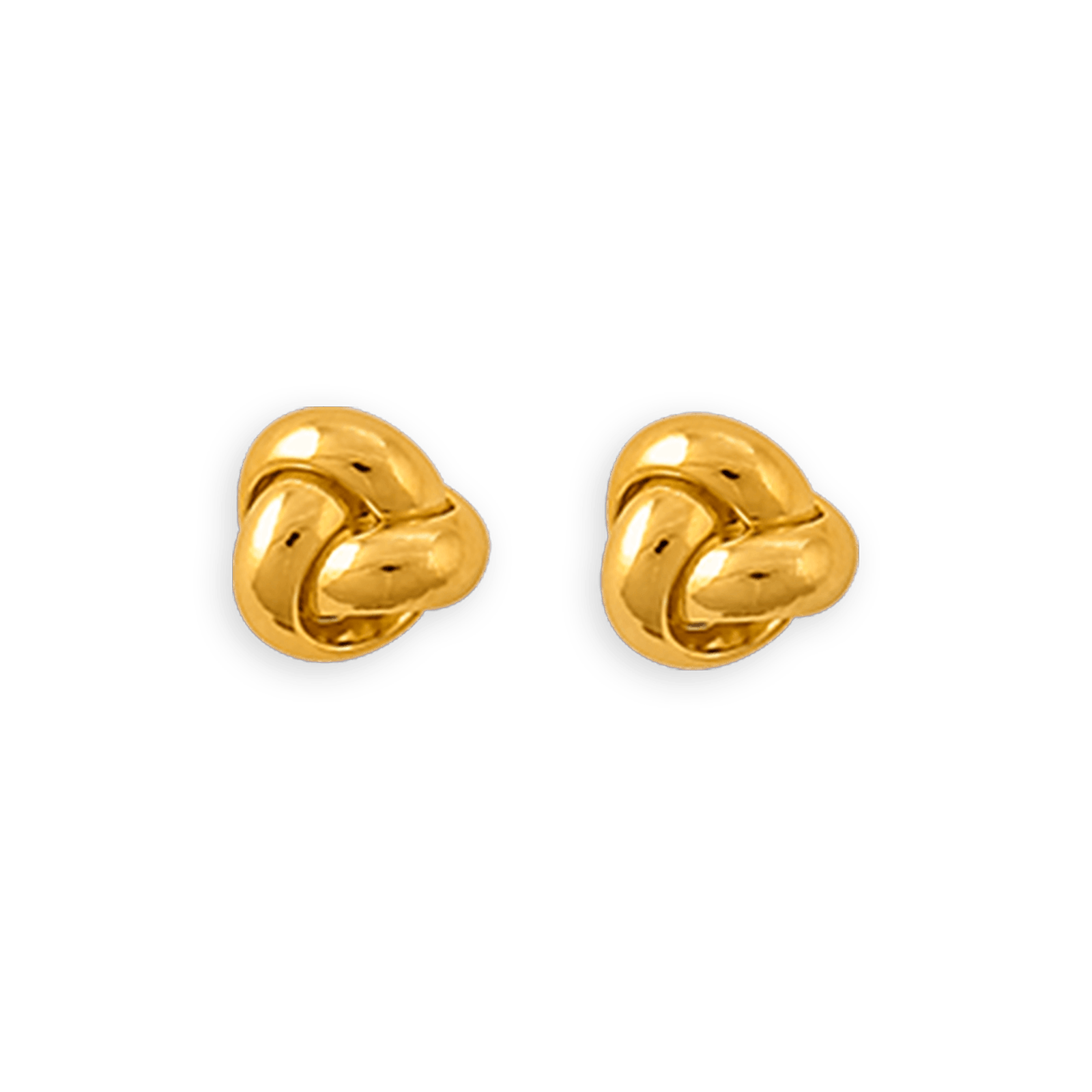Boucles D'oreilles Or375 Bouton Nœud 9mm
