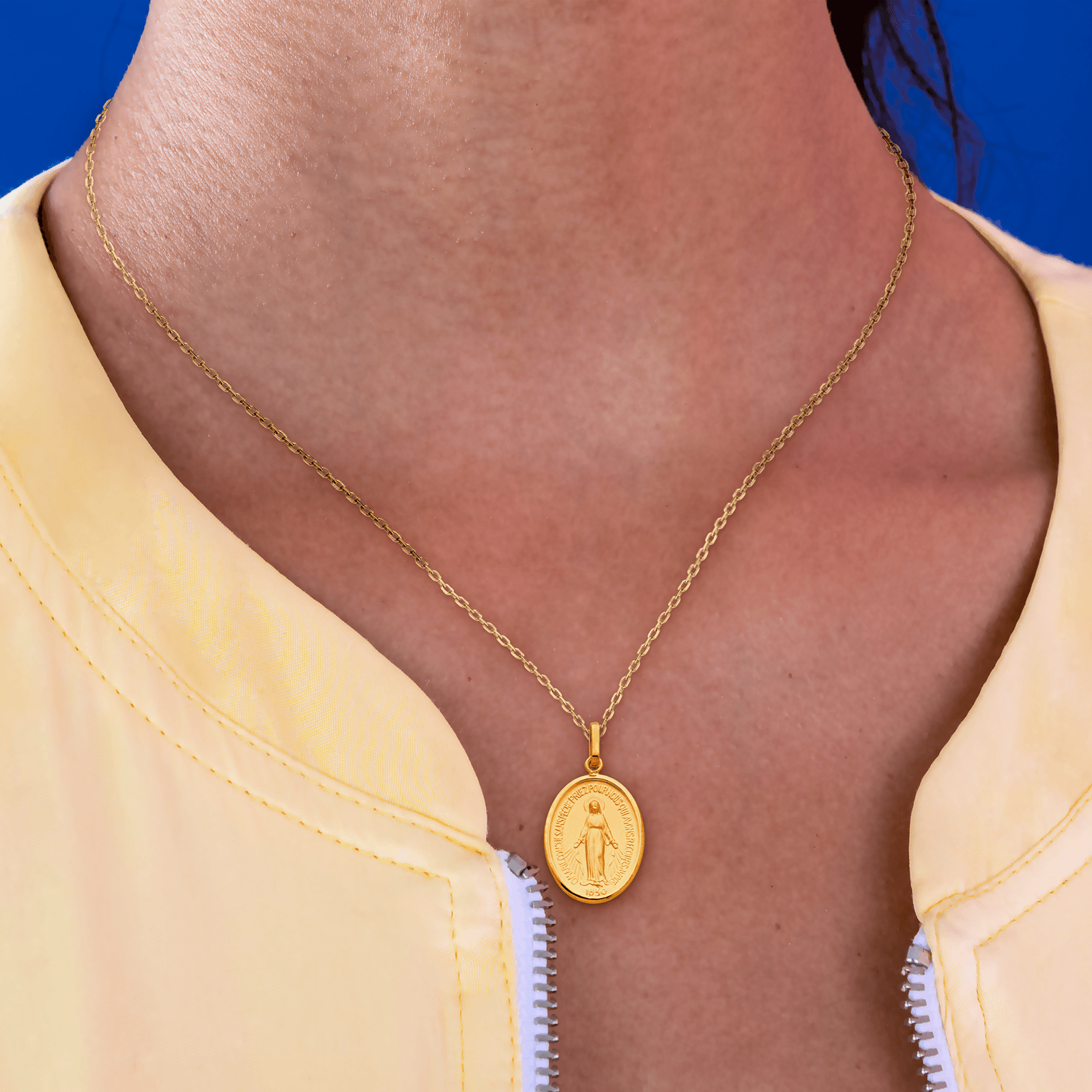 Médaille Or375 Vierge Miraculeuse avec bélière