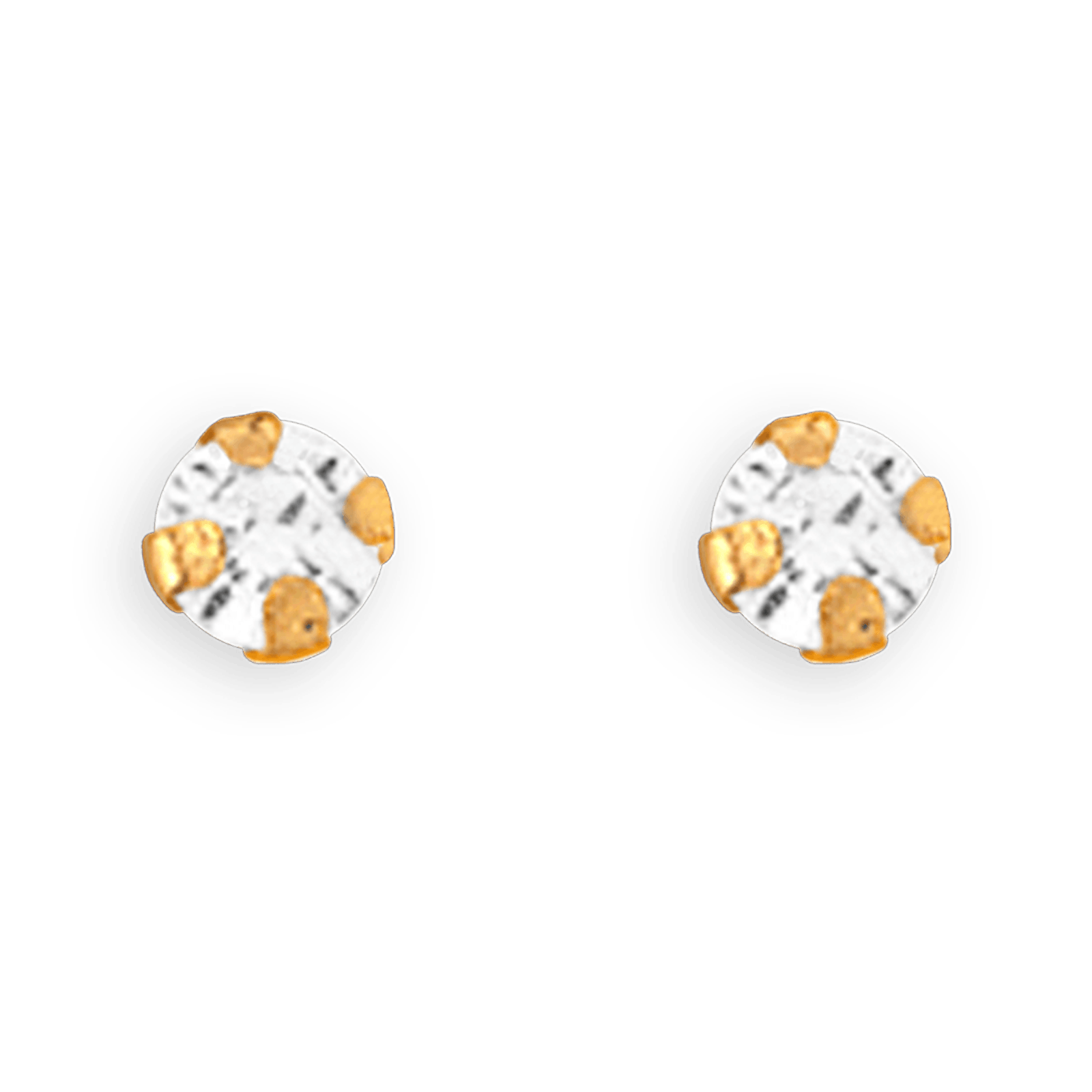 Boucles D'oreilles Or375 Puces Zirconium 2.5mm