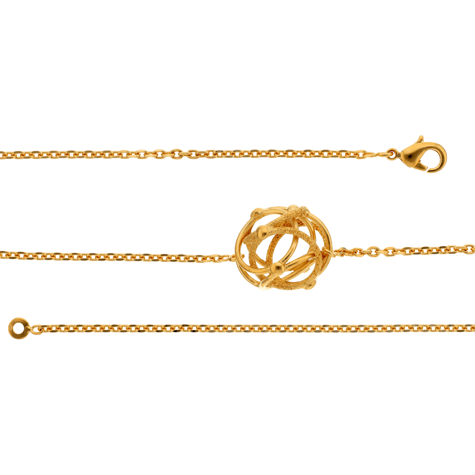 Collier Cyclone 1 gros motif lisse et strié