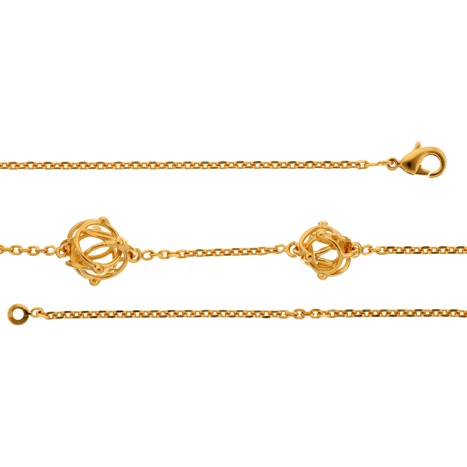 Collier Cyclone 3 motifs 1 Moyen 2 Petits
