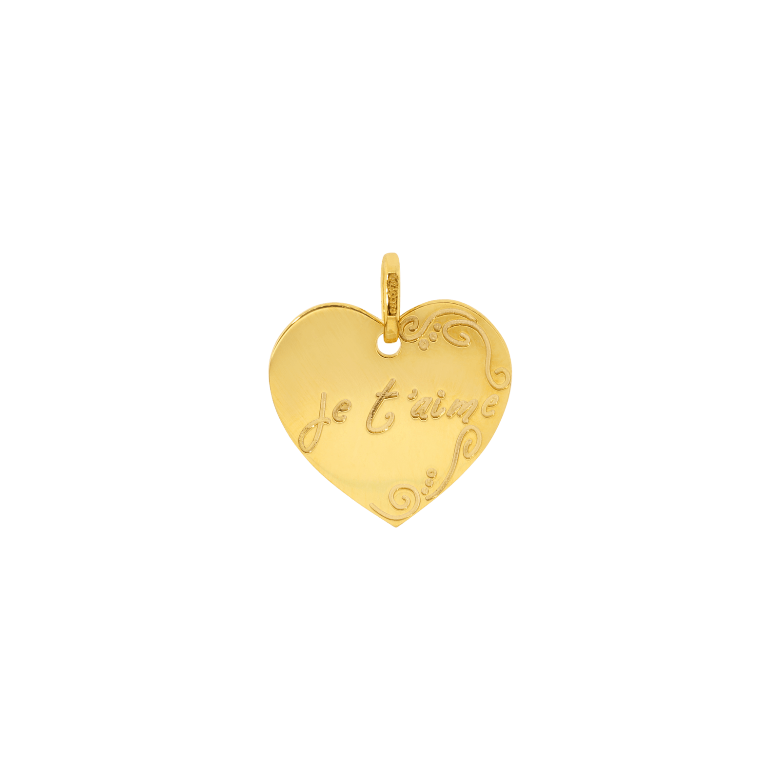 Pendentif coeur je t'aime