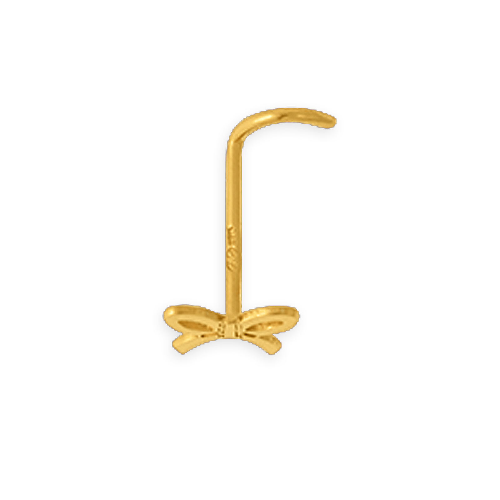 Piercing Or375 Nez Nœud Ruban
