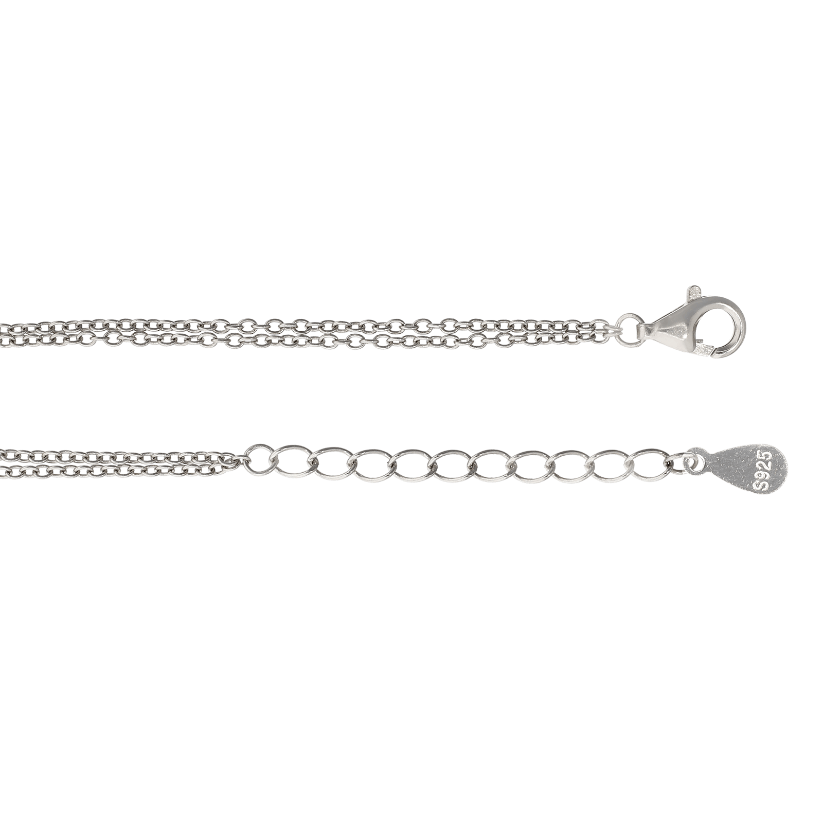 Bracelet Argent coeur Oxyde de Zirconium 17 plus 3 centimètres