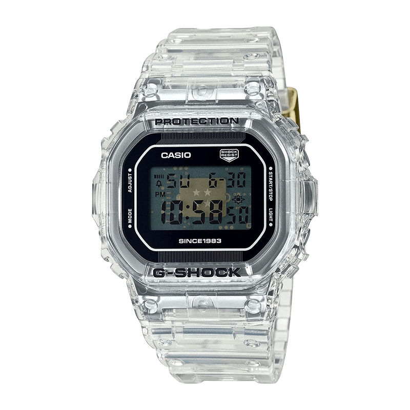 Montre Homme Casio G-Shock "The Origin" 40th Anniversary Clear Remix Boîtier/Bracelet Résine Transparente Digitale