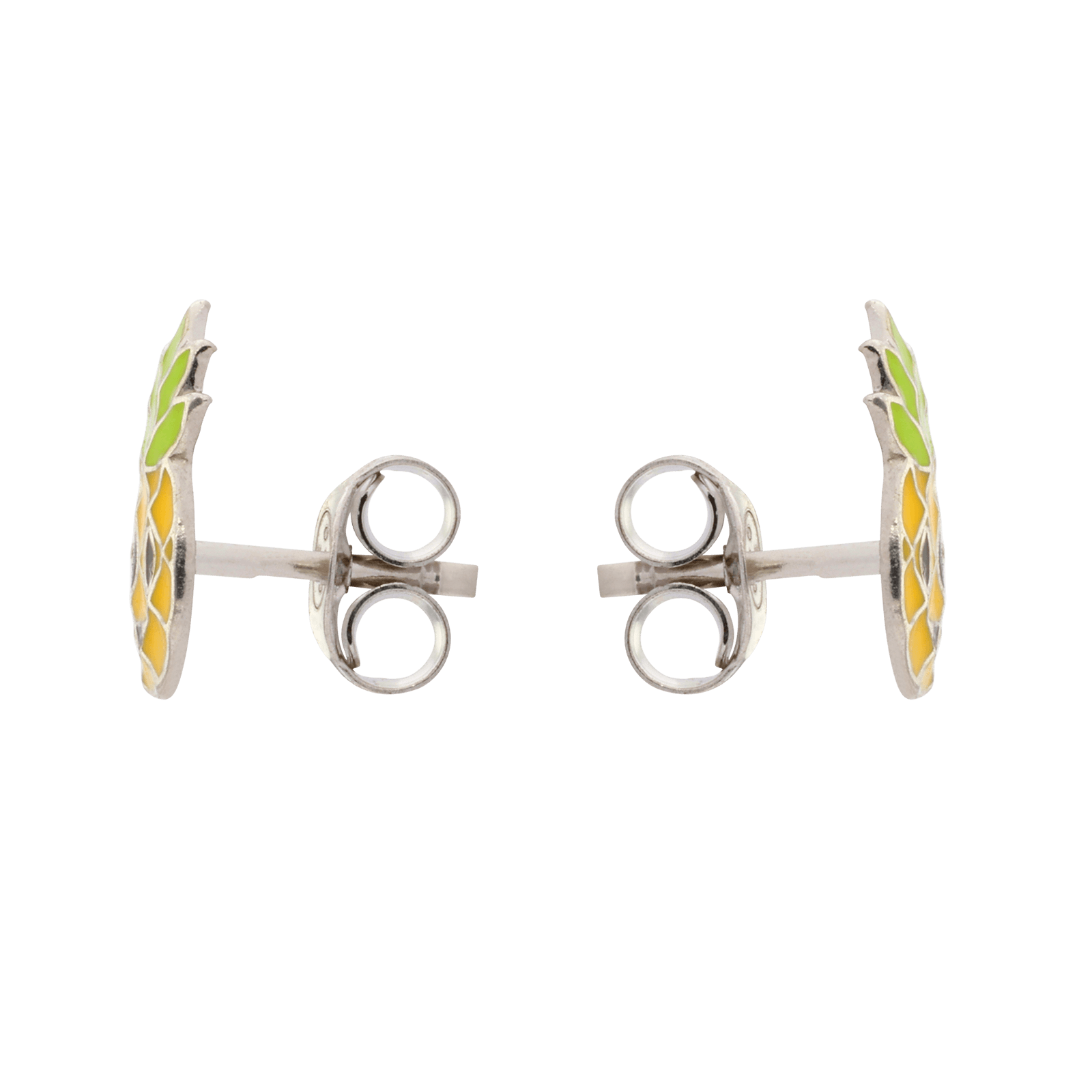 Boucles d'Oreilles Argent ananas
